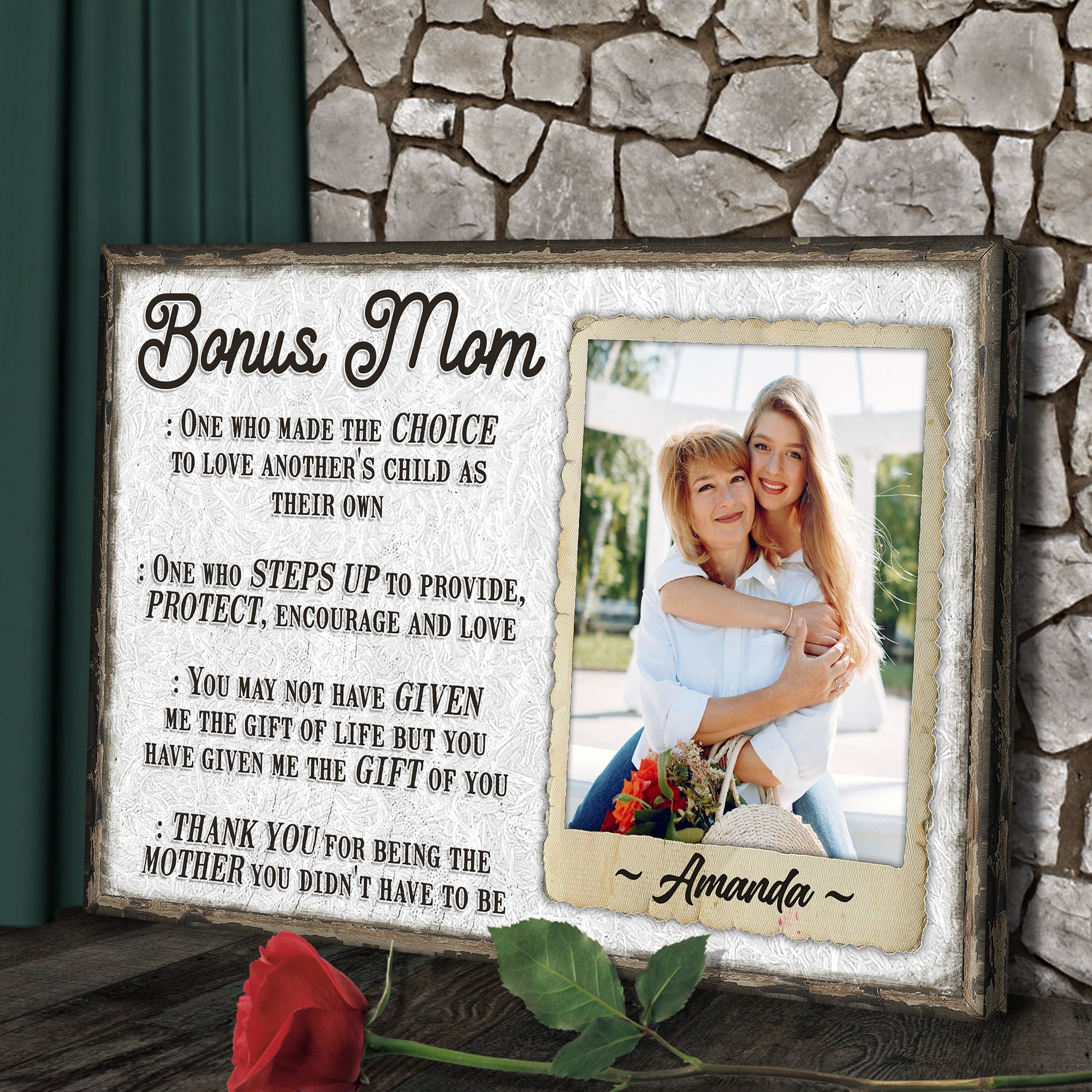 Bonus Mom Customized Sign on sale at MyriadMart
