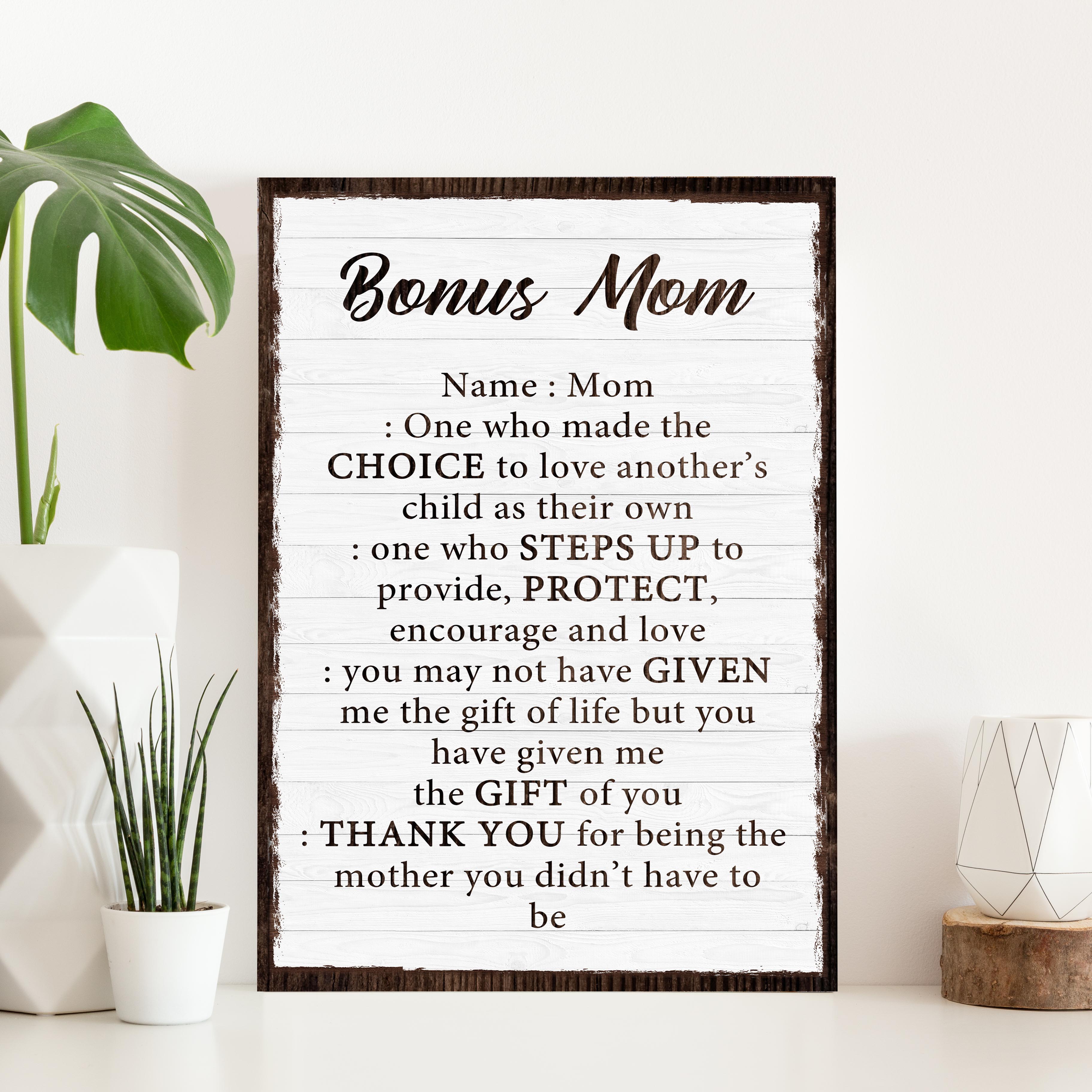Bonus Mom Customized Sign II on sale at MyriadMart