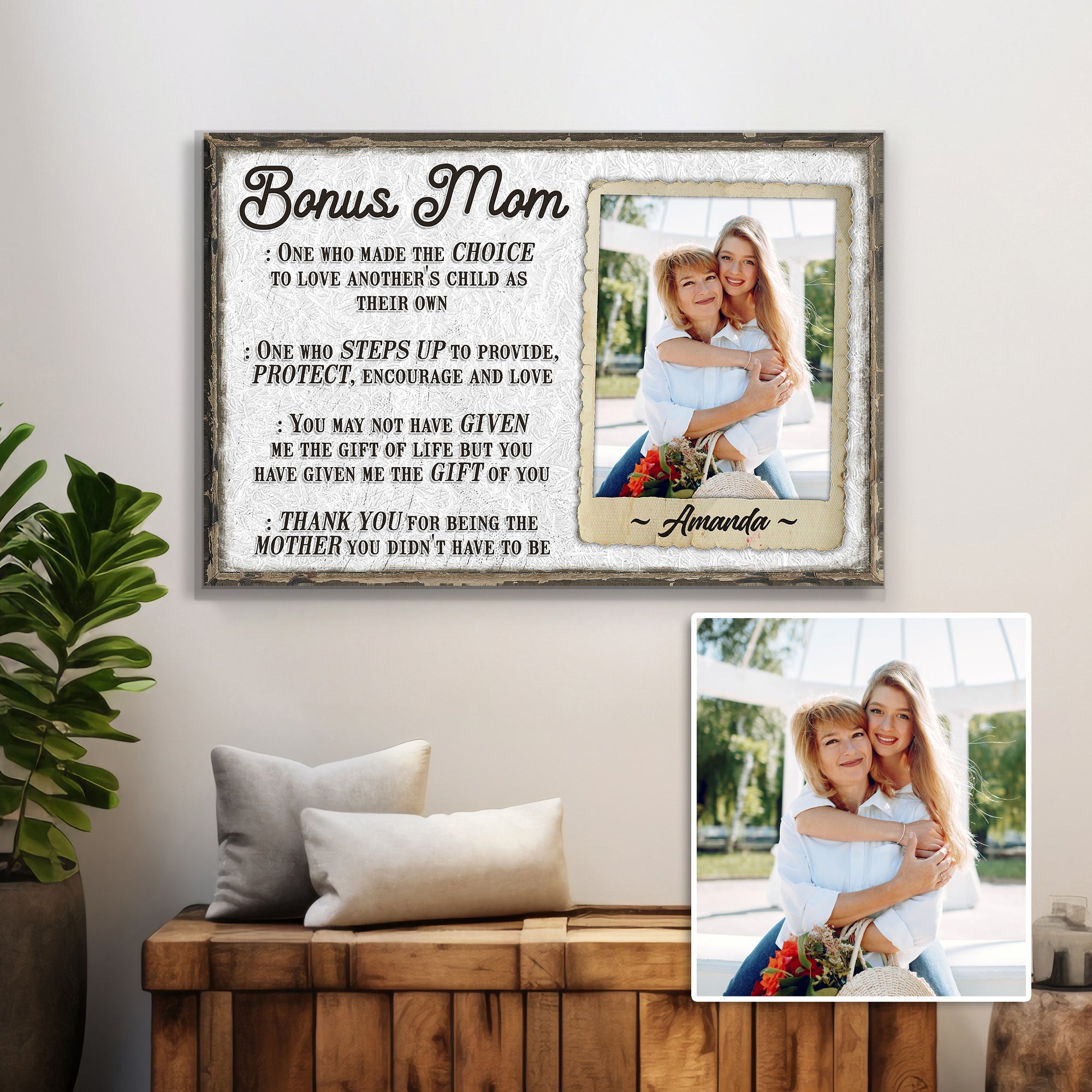 Bonus Mom Customized Sign on sale at MyriadMart