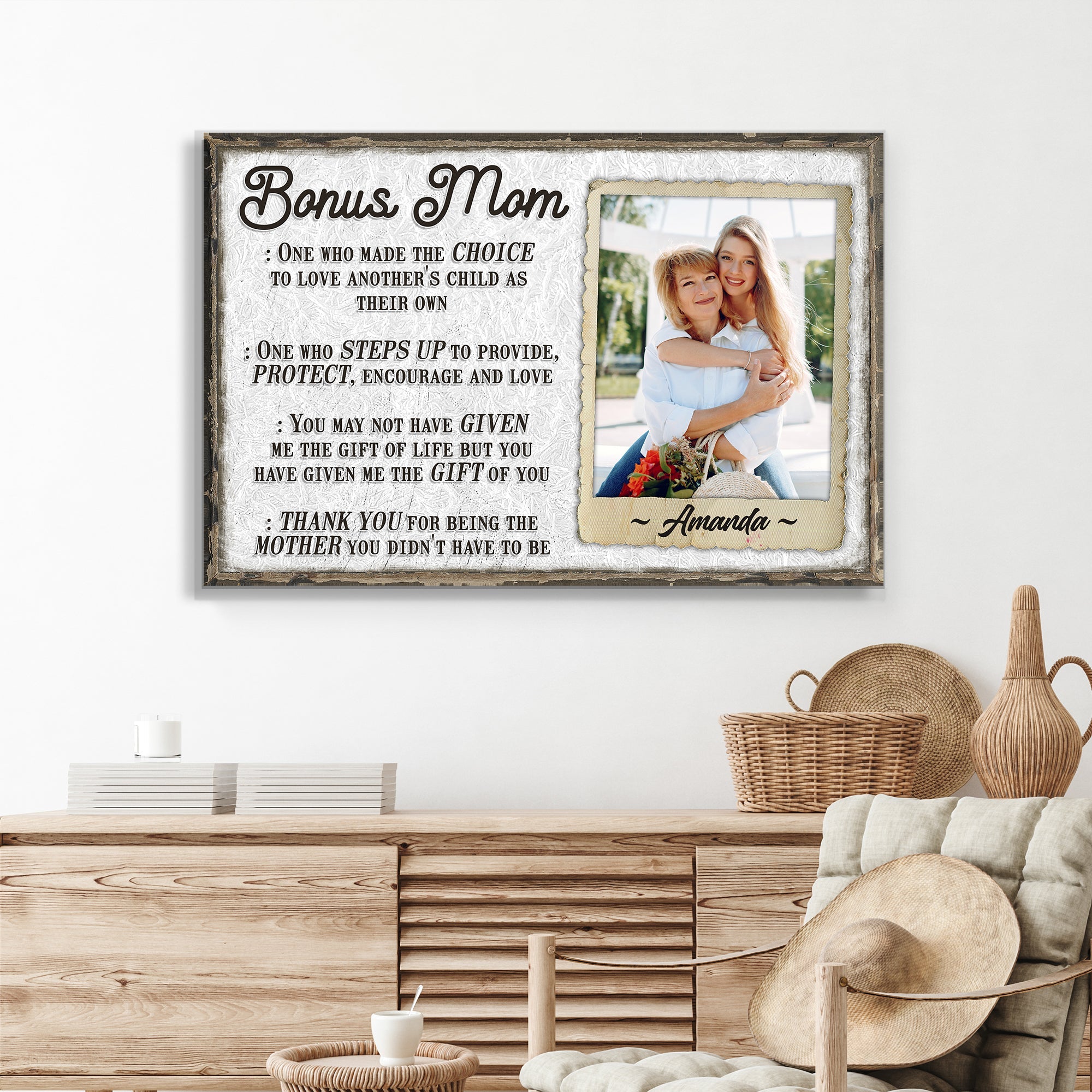 Bonus Mom Customized Sign on sale at MyriadMart