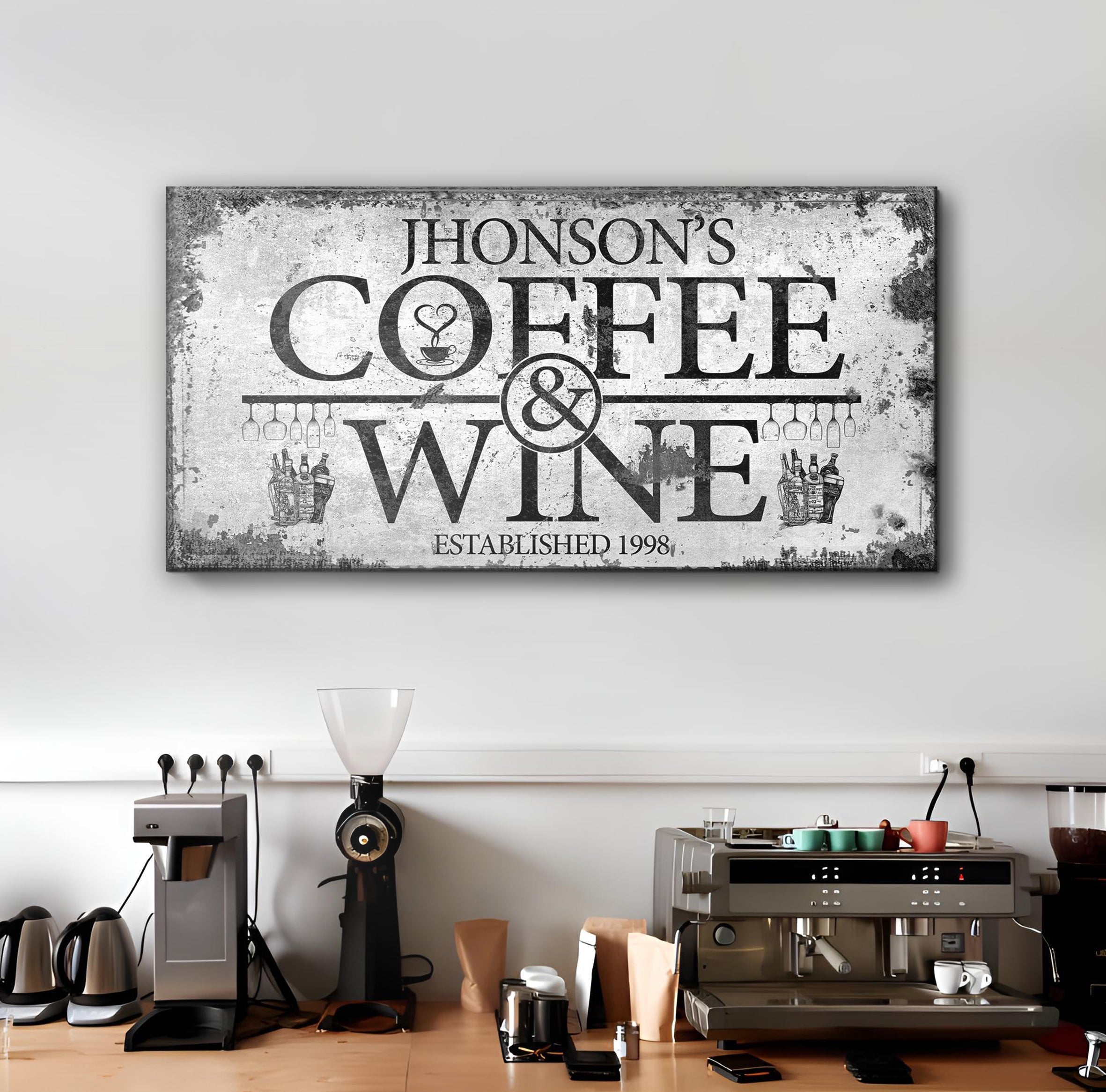 Coffee and Wine Sign on sale at MyriadMart