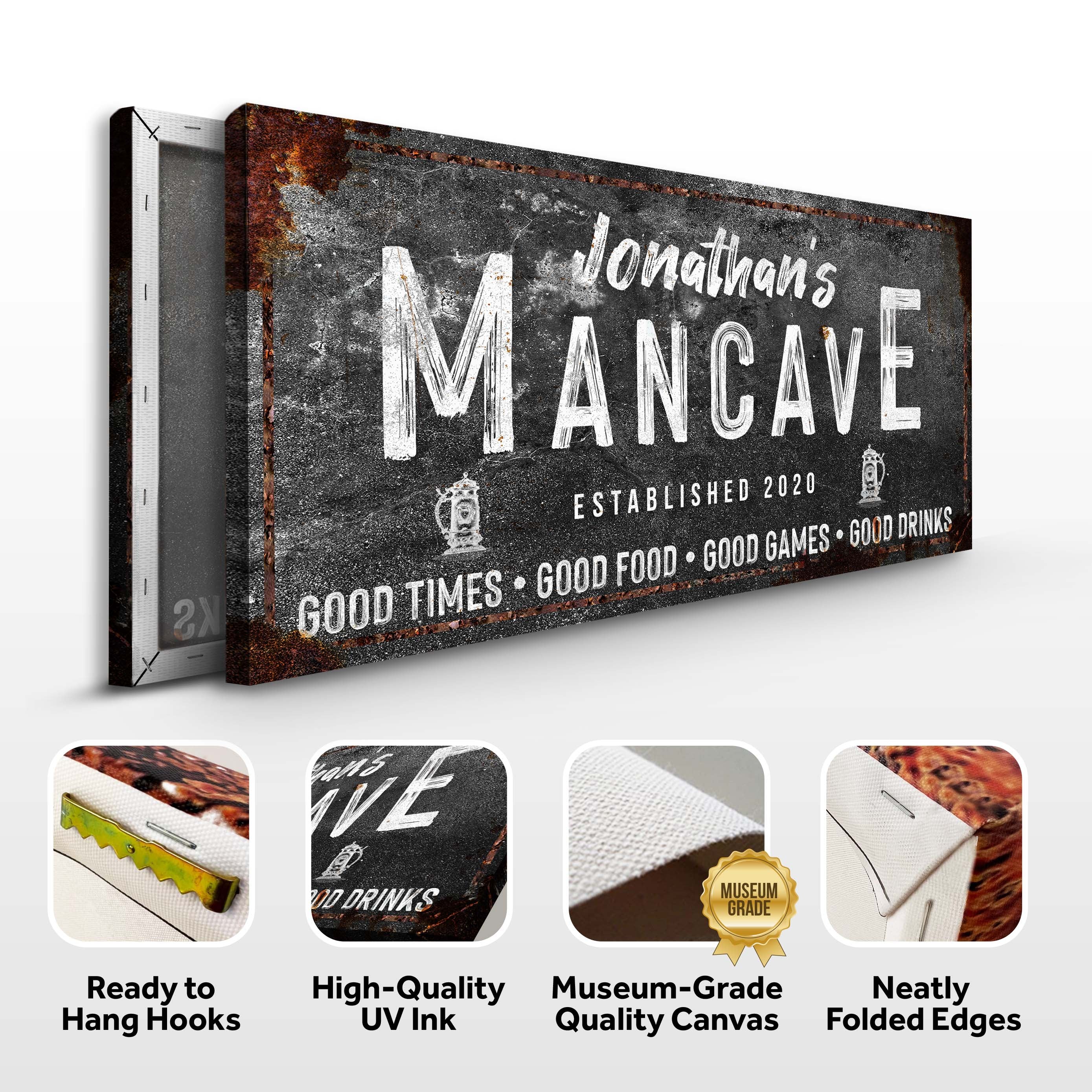 Good Times Man Cave Sign on sale at MyriadMart