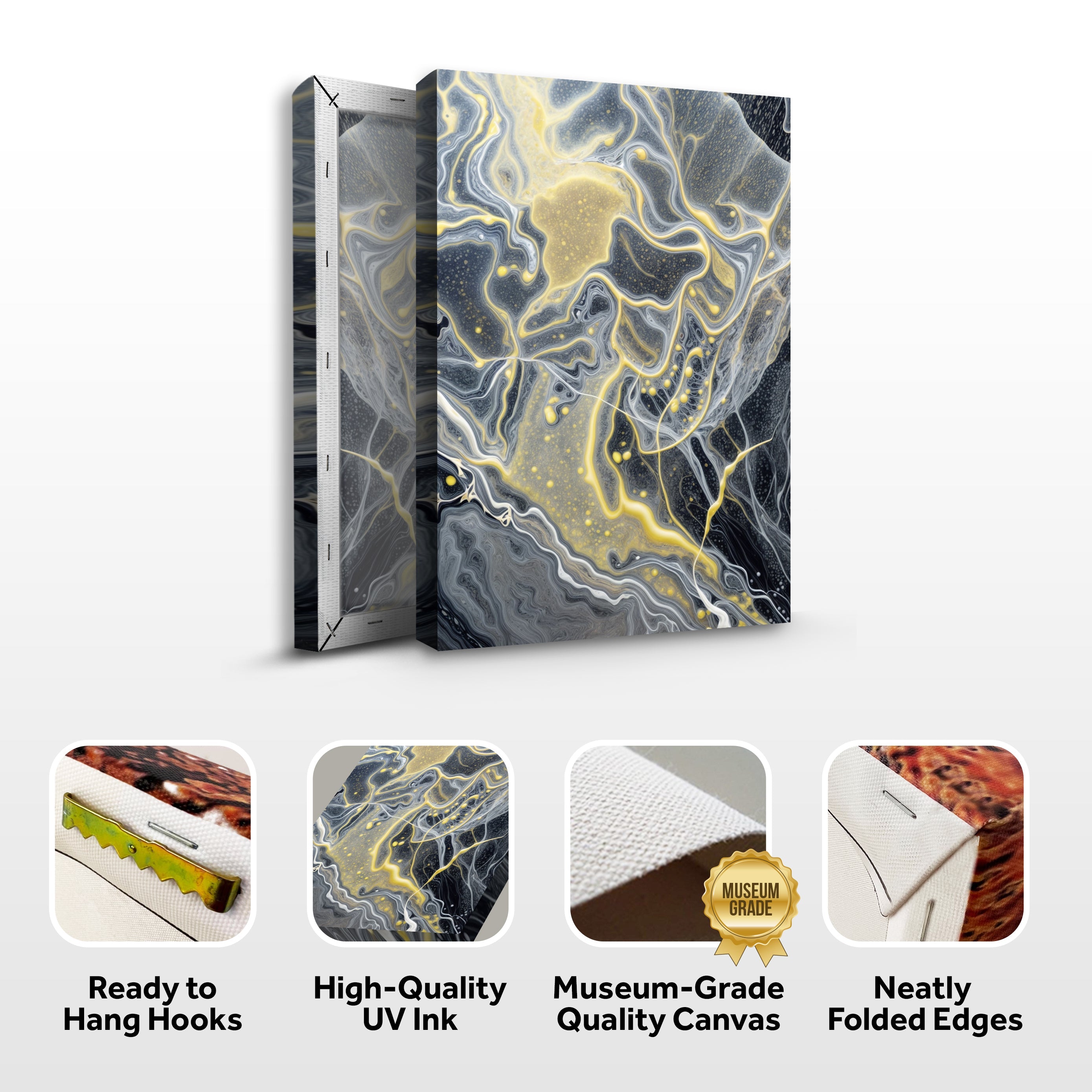 Golden Flow Wall Art on sale at MyriadMart