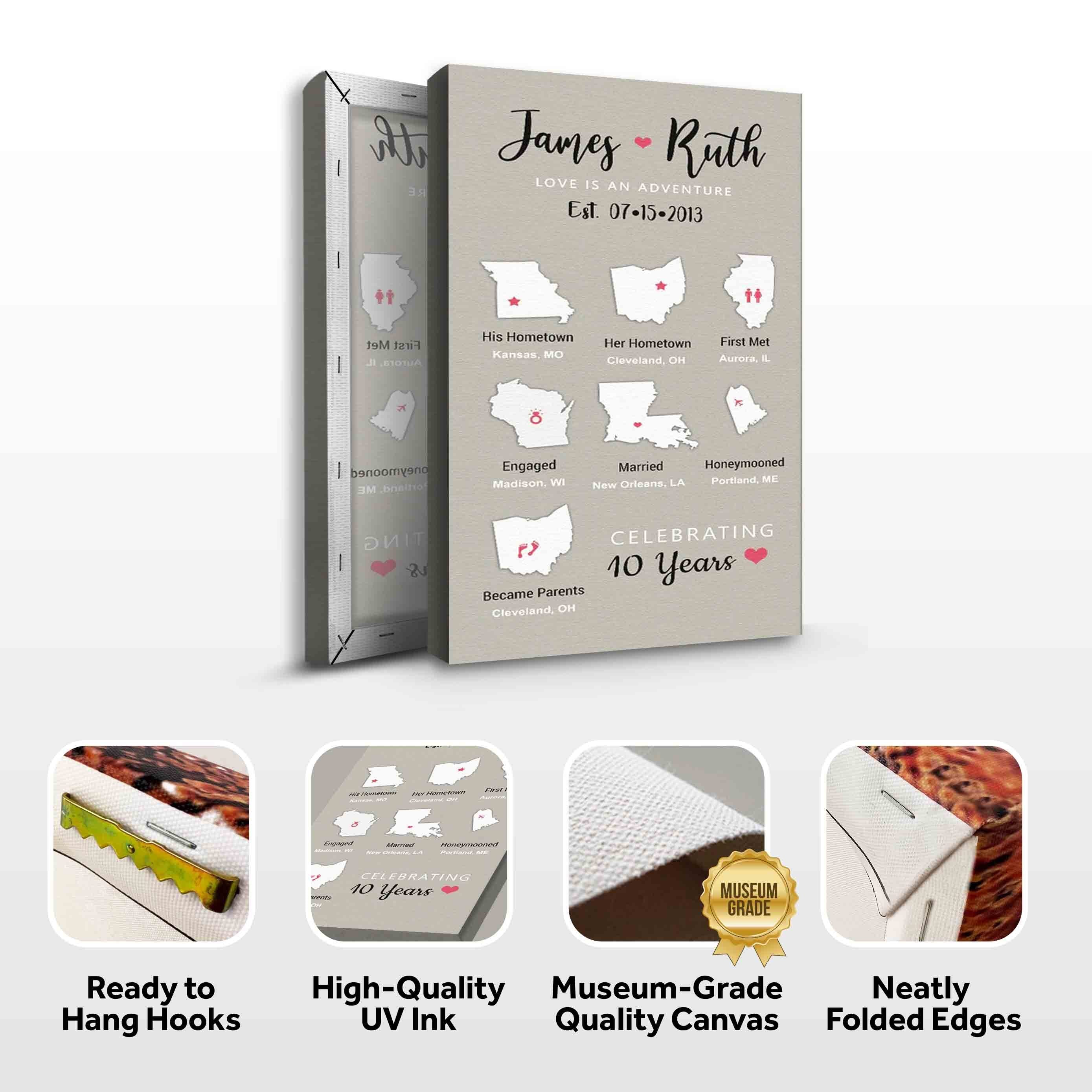 Love Is An Adventure Sign on sale at MyriadMart