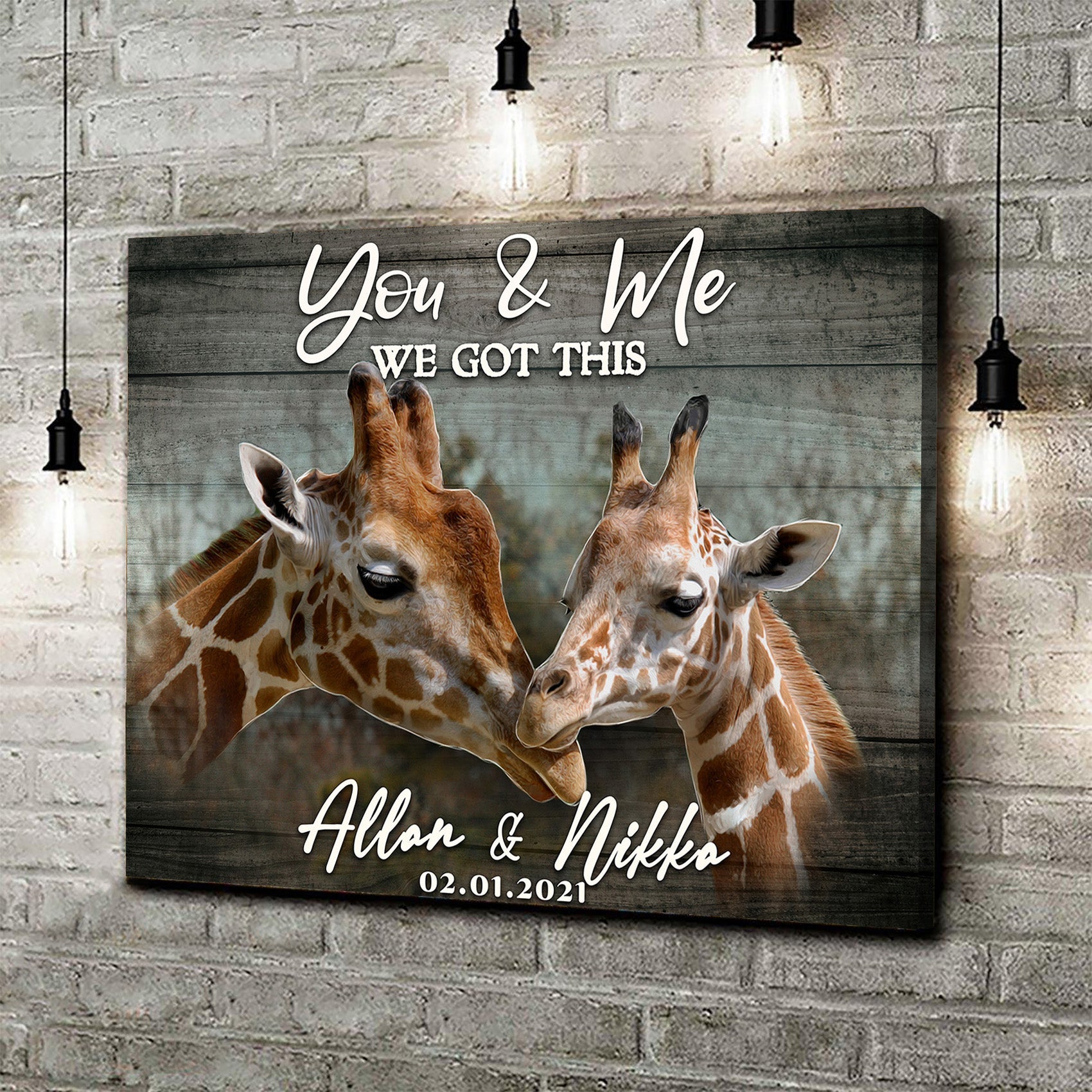 We Got This Couple Giraffe Sign on sale at MyriadMart