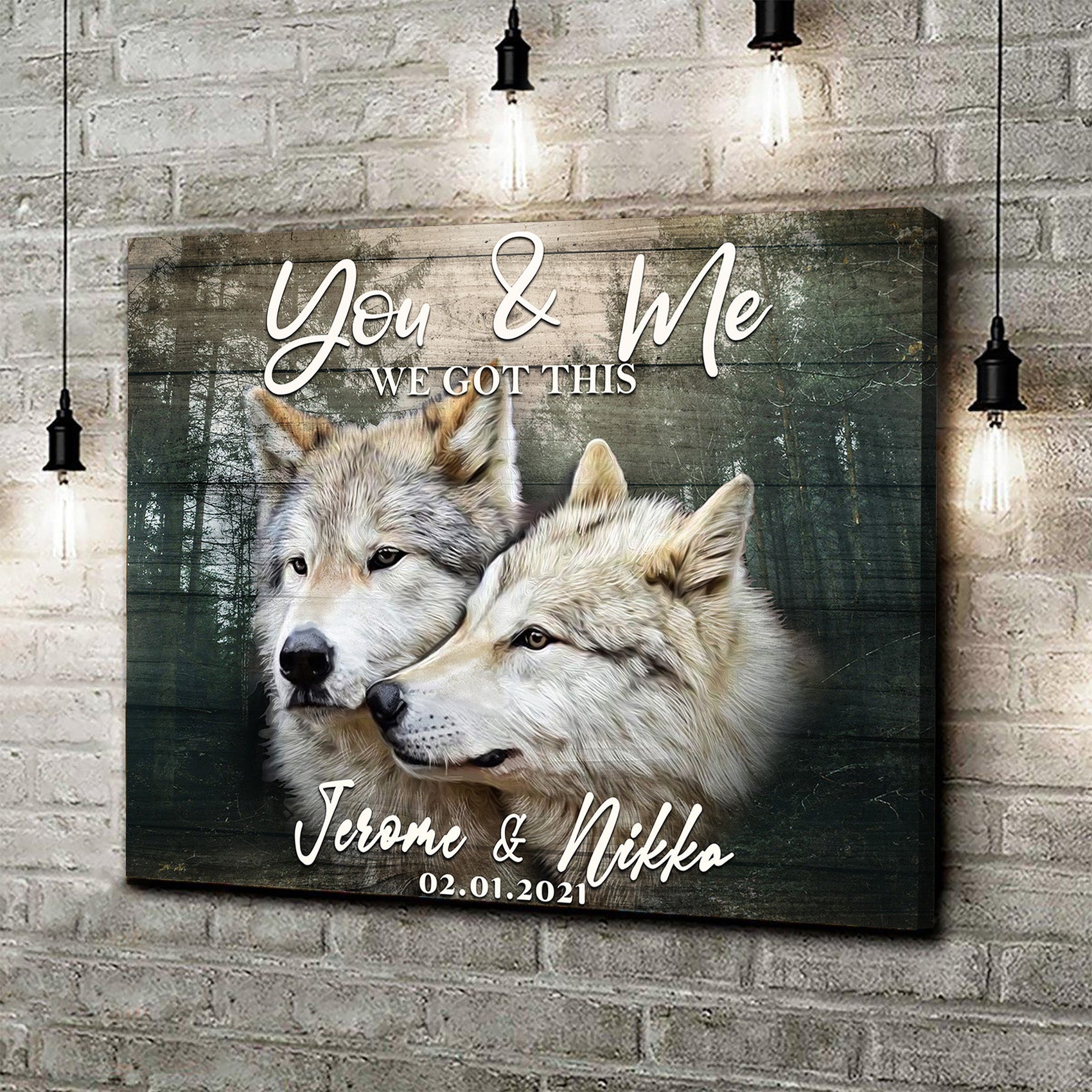 We Got This Couple Wolves Sign on sale at MyriadMart