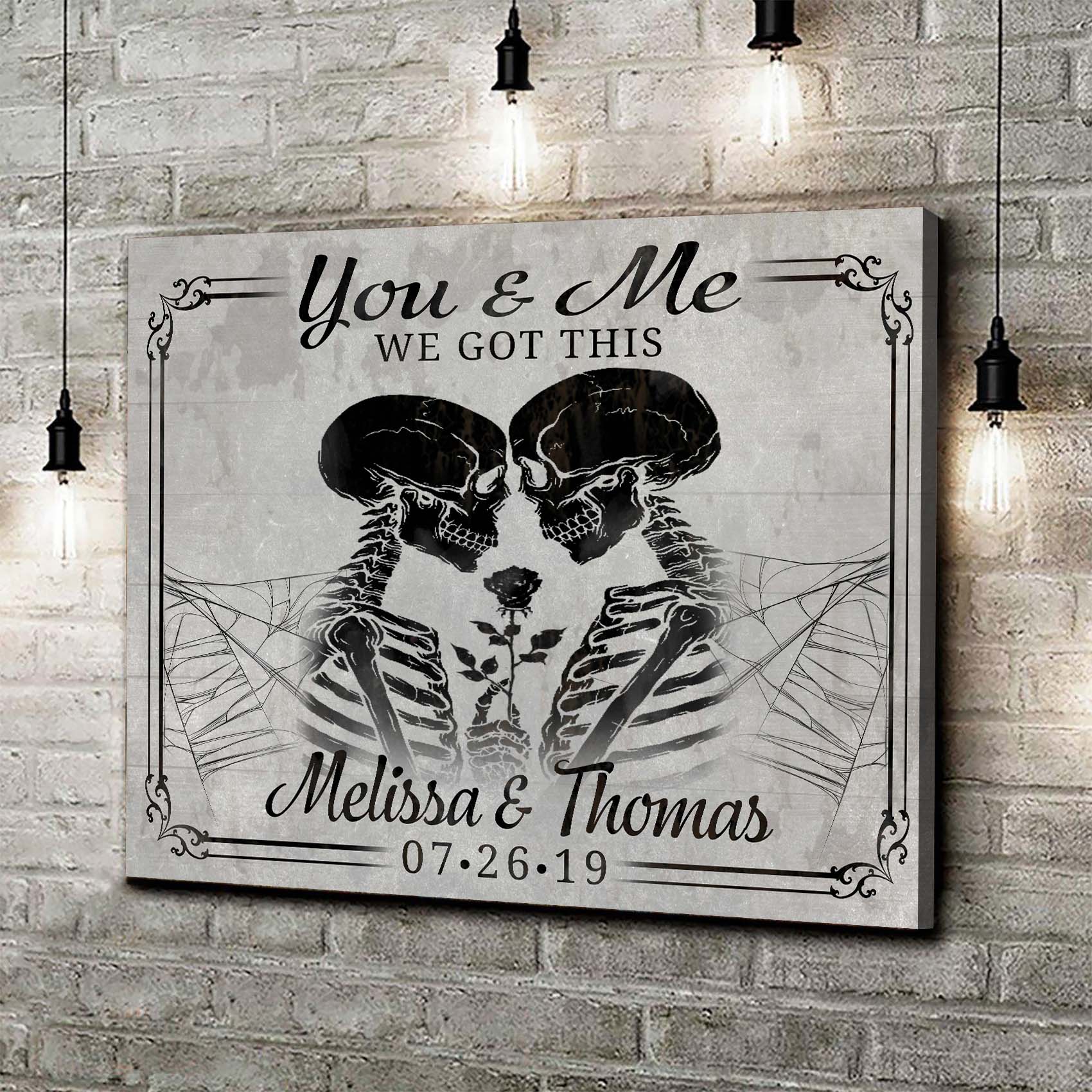 We Got This Skeleton Couple Sign II on sale at MyriadMart