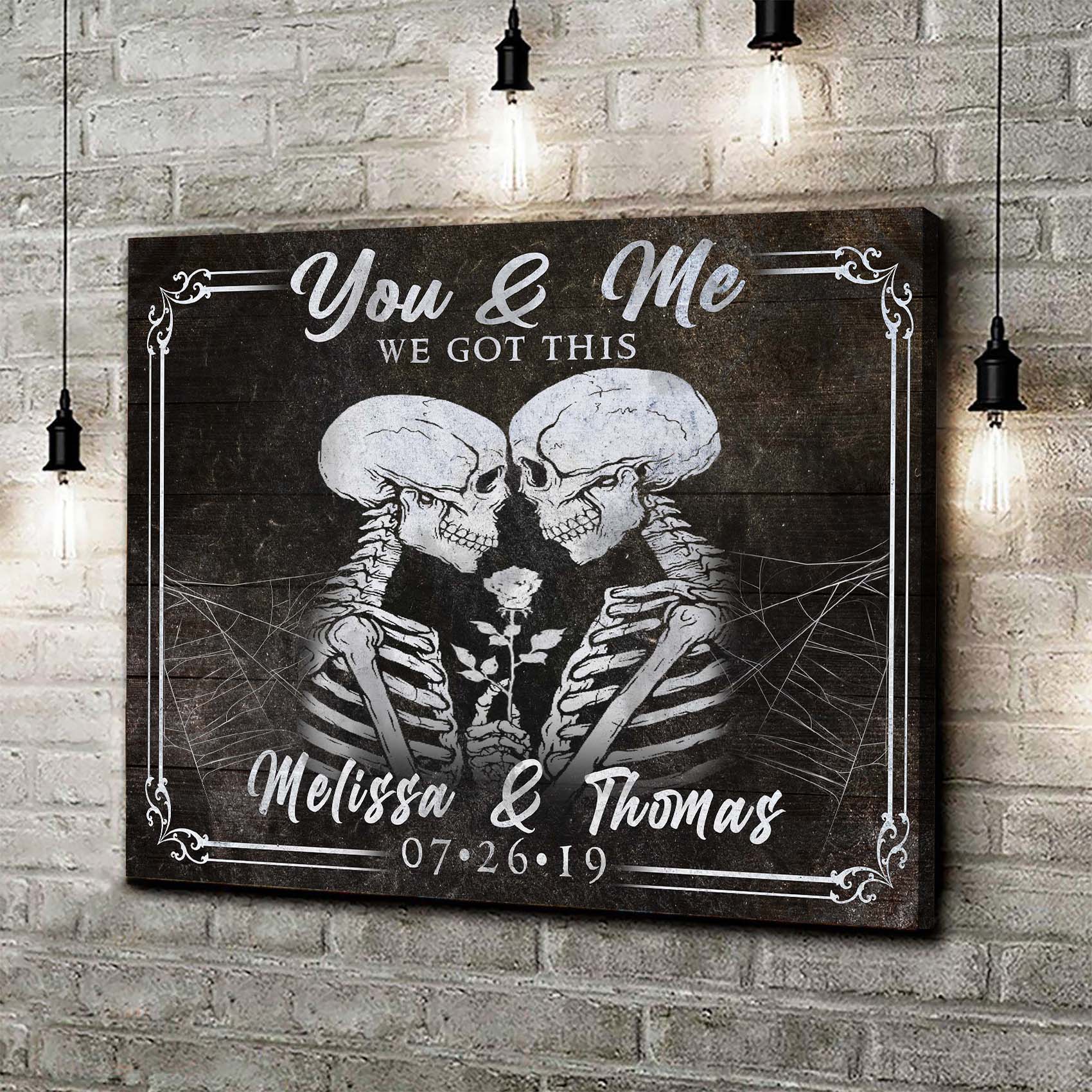 We Got This Skeleton Couple Sign II on sale at MyriadMart