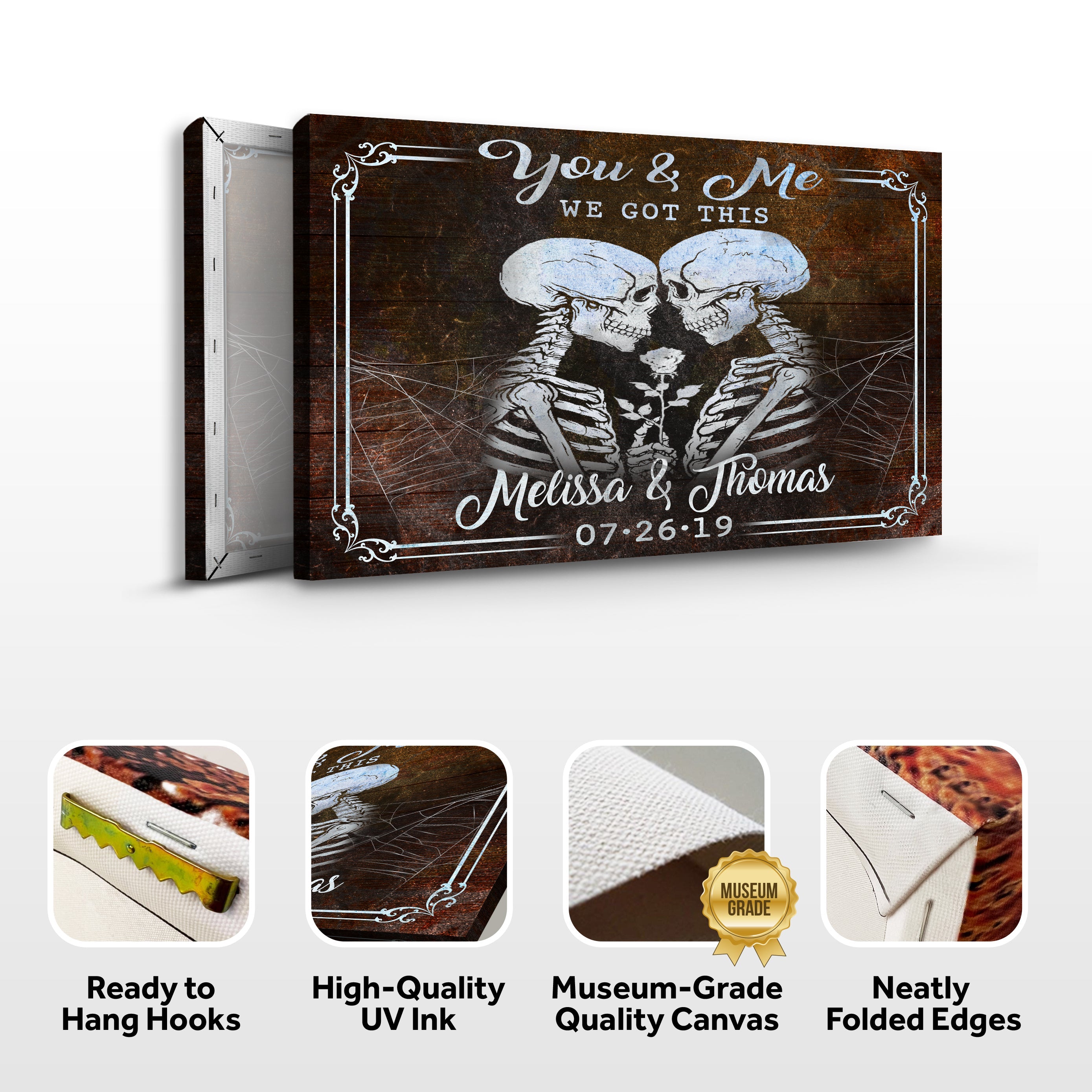 We Got This Skeleton Couple Sign IV on sale at MyriadMart