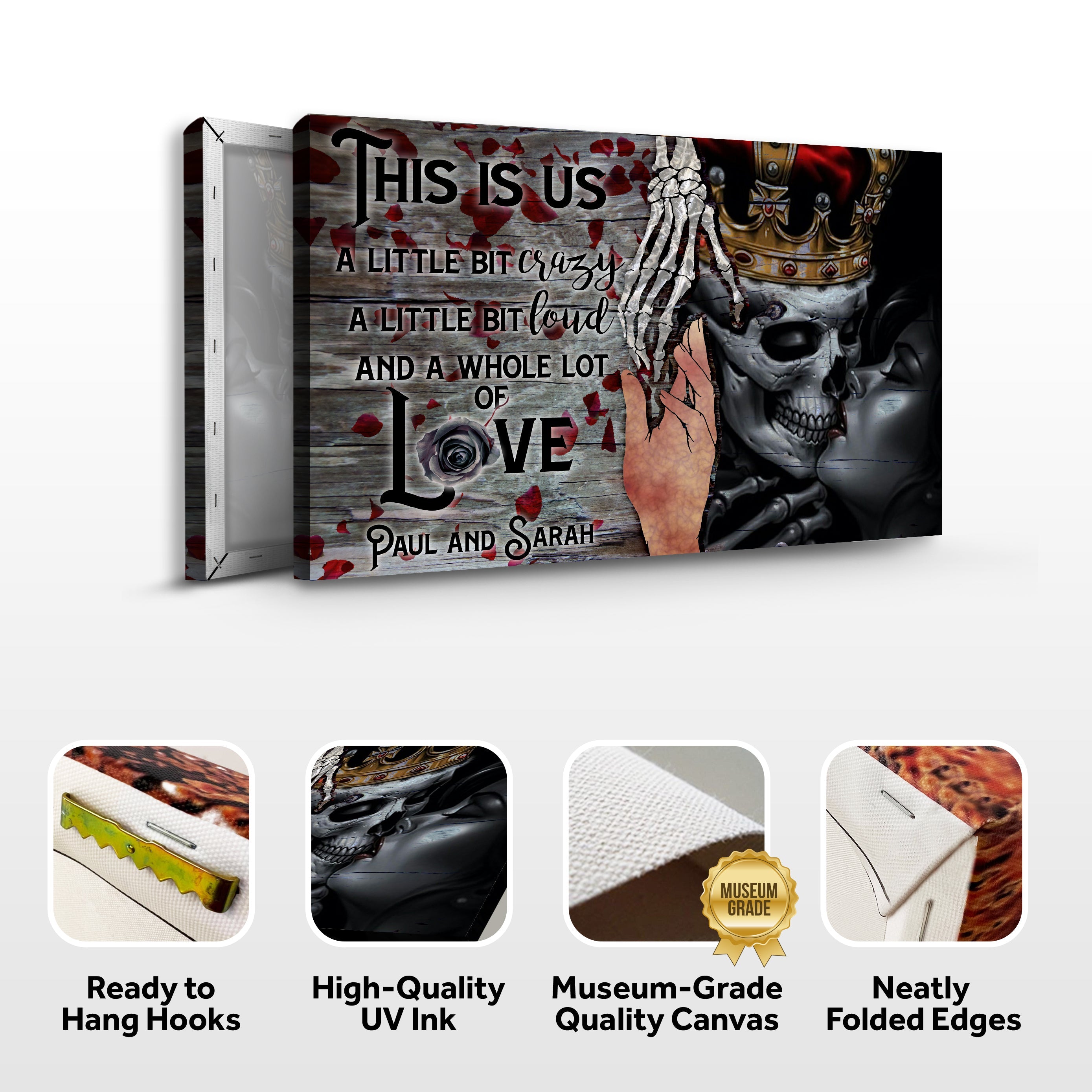 This Is Us Gothic Couple Sign on sale at MyriadMart