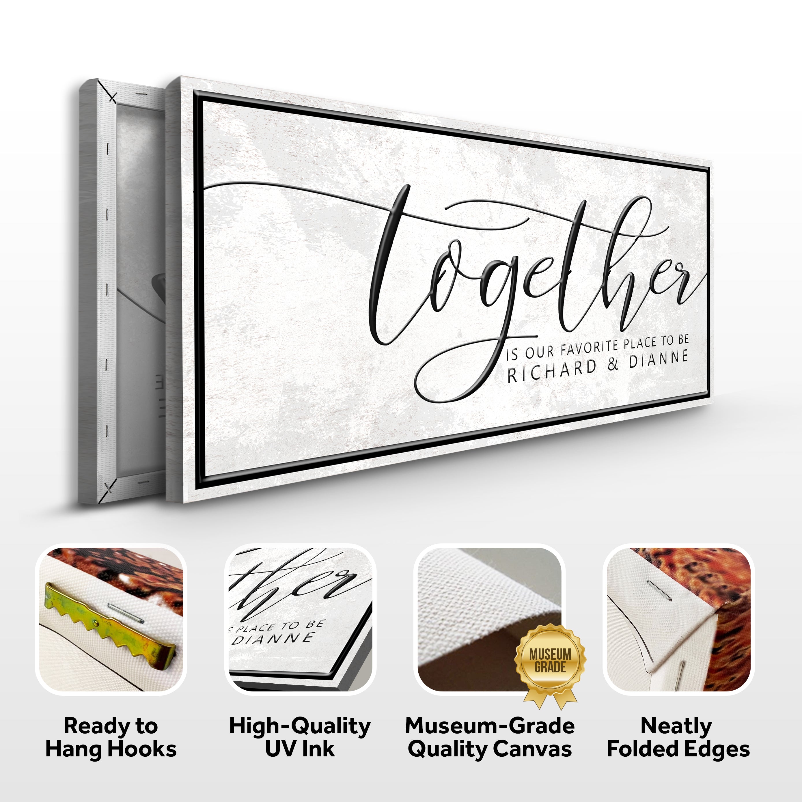 Together Is Our Favorite Place Sign on sale at MyriadMart