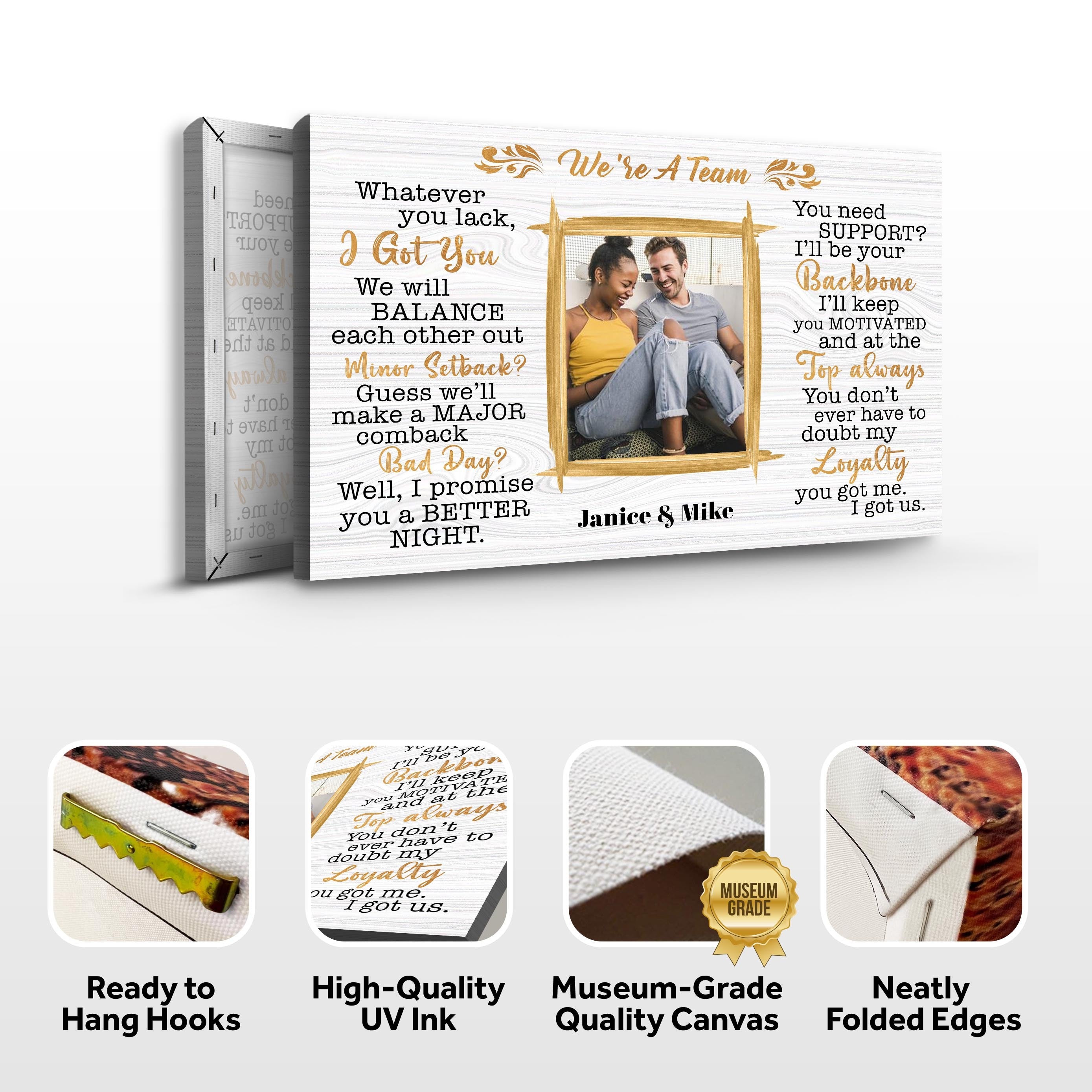 We're A Team Couple Sign IV on sale at MyriadMart