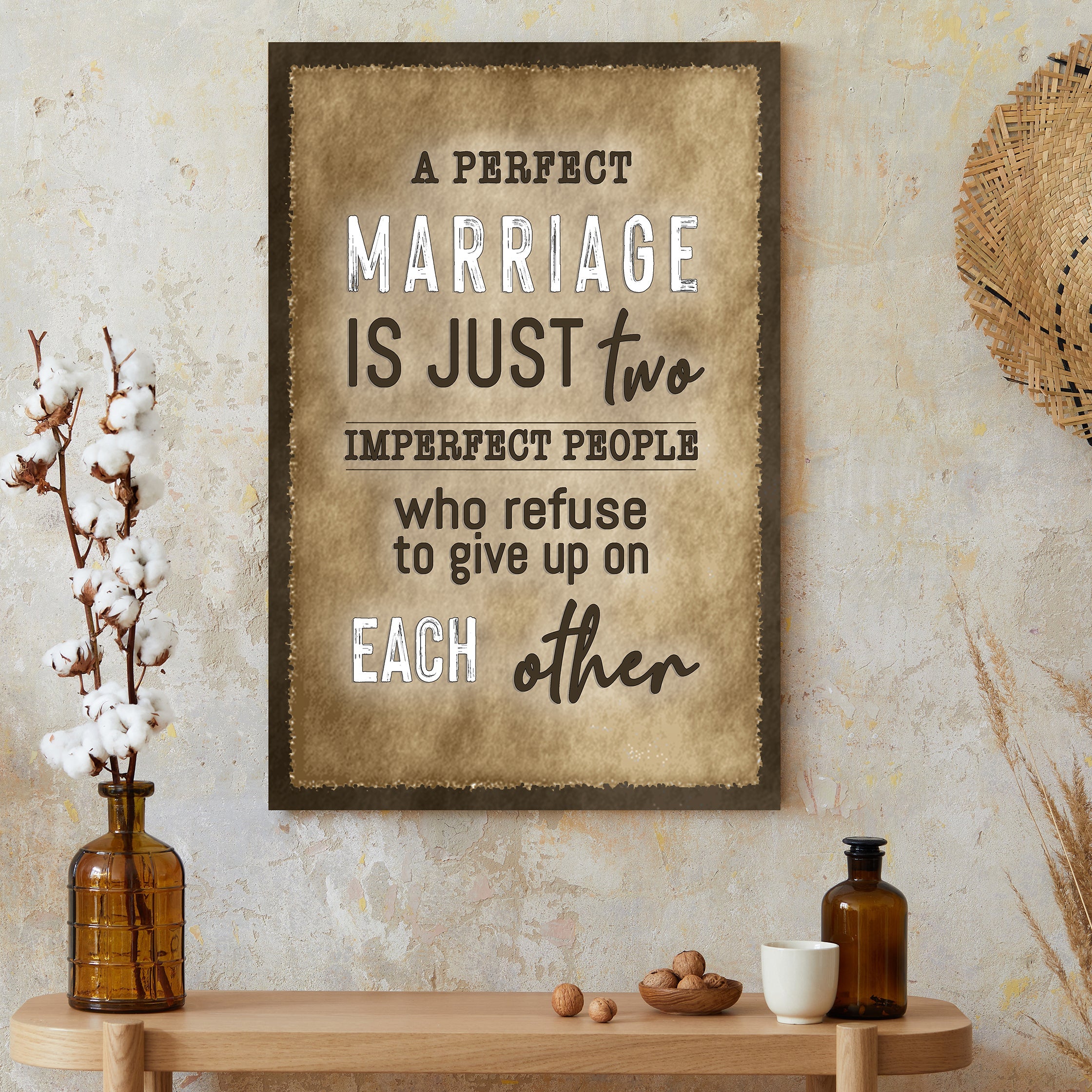 A Perfect Marriage Sign on sale at MyriadMart