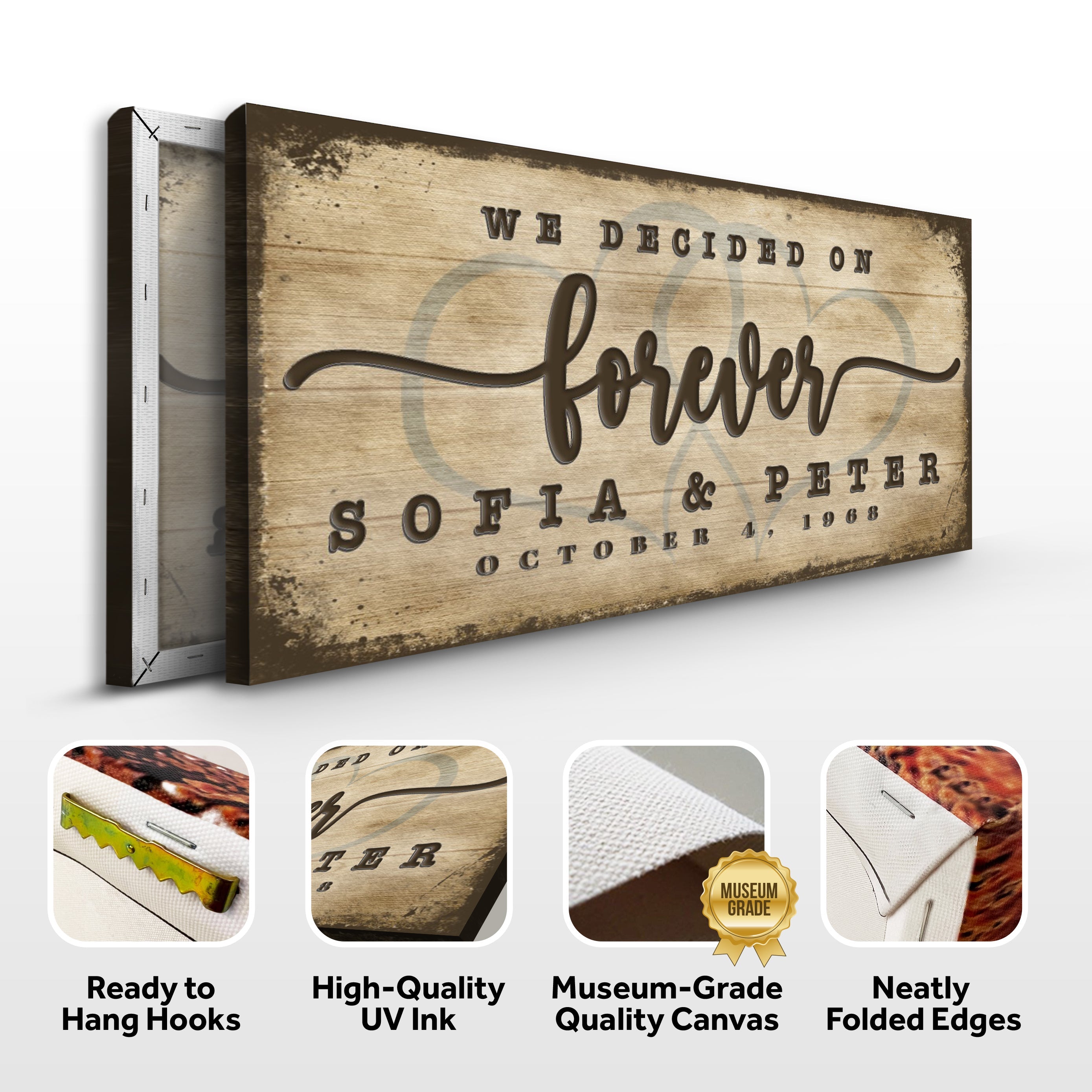 We Decided On Forever Sign II on sale at MyriadMart