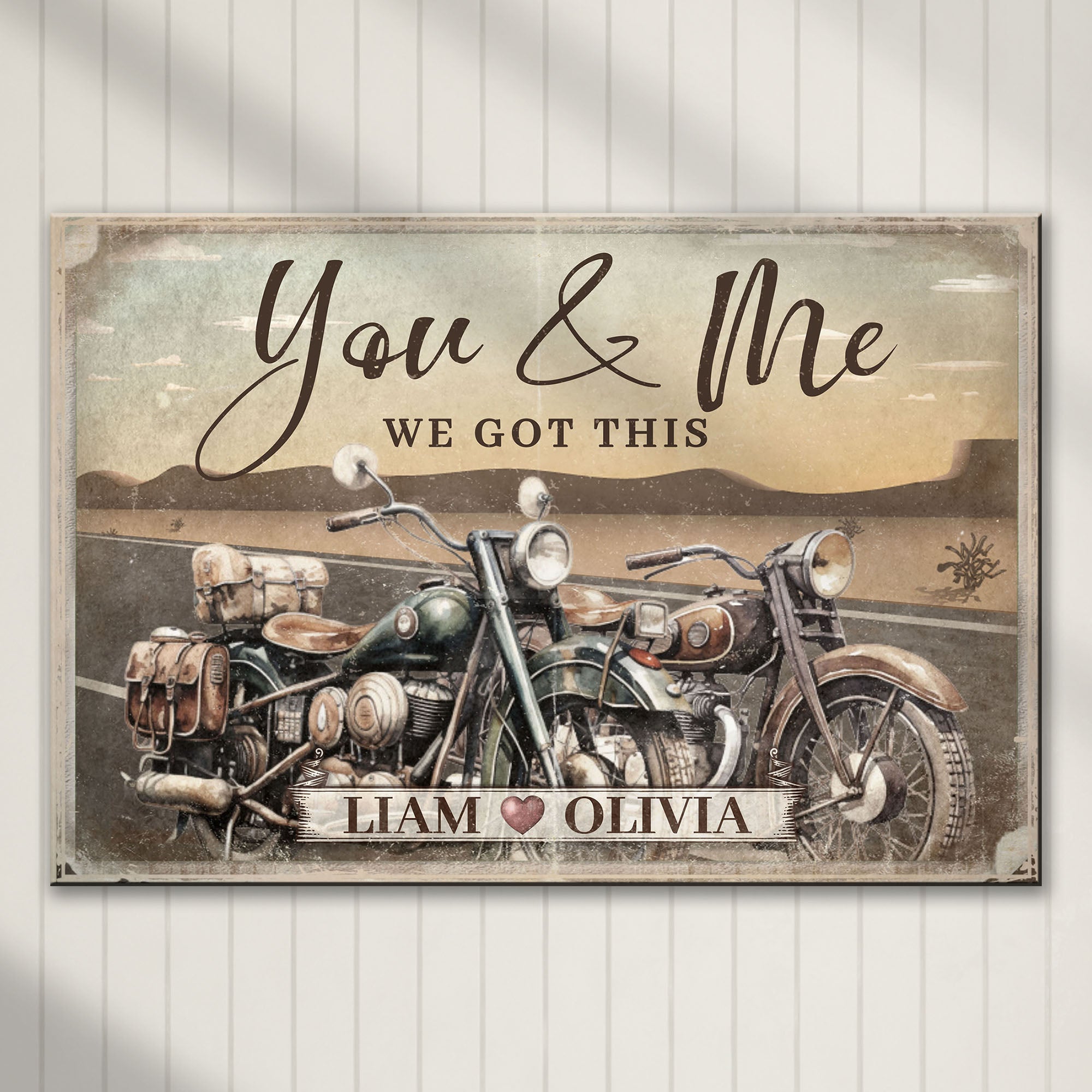 Motorcycle Themed We Got This Couple Sign on sale at MyriadMart