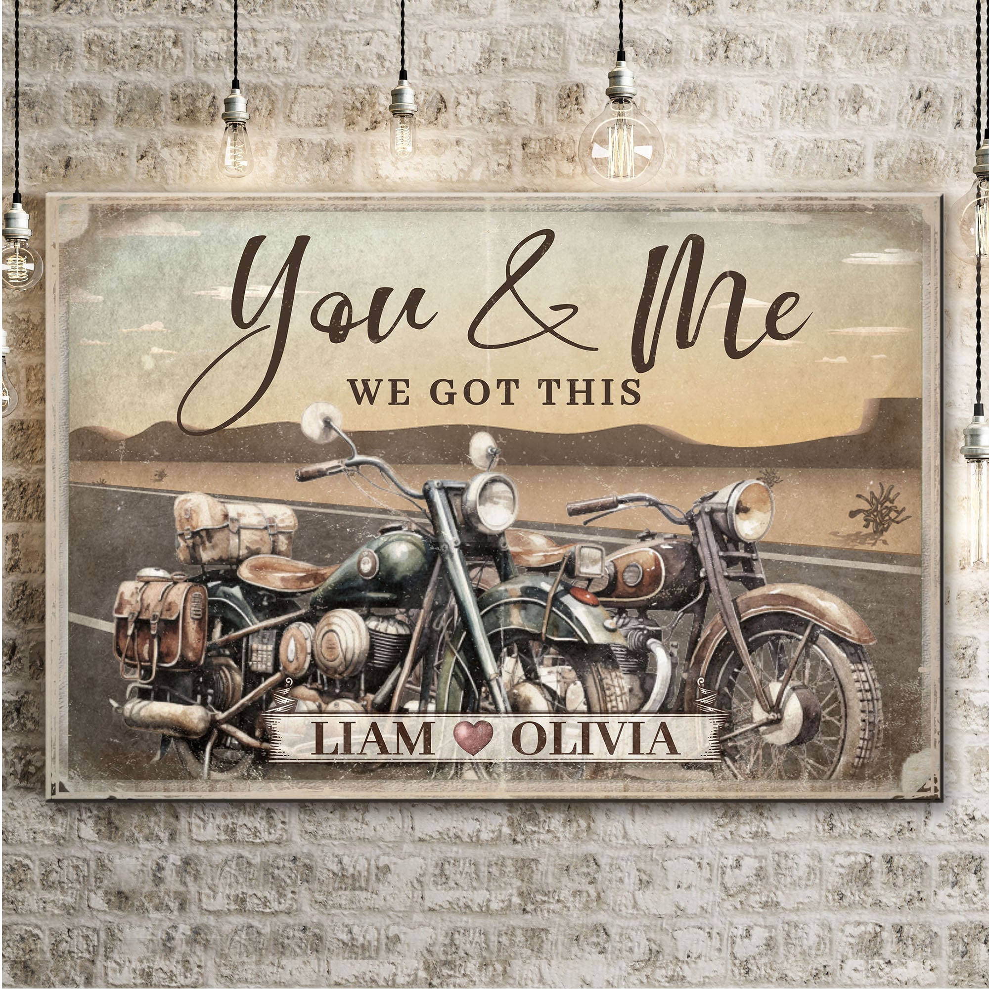 Motorcycle Themed We Got This Couple Sign on sale at MyriadMart