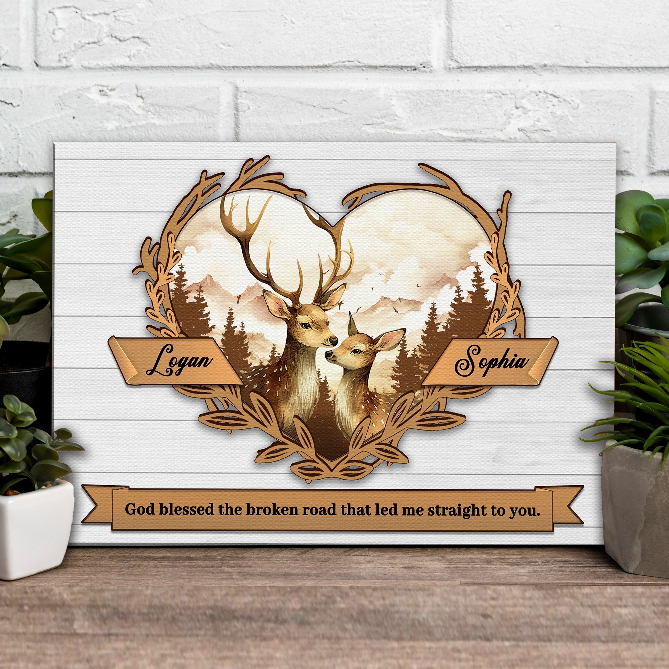 Couple Deer Sign II on sale at MyriadMart