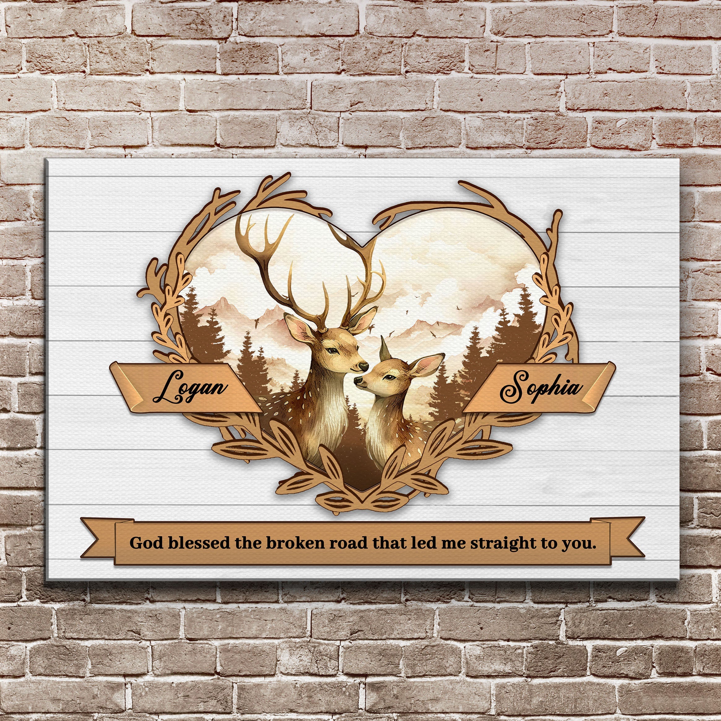 Couple Deer Sign II on sale at MyriadMart