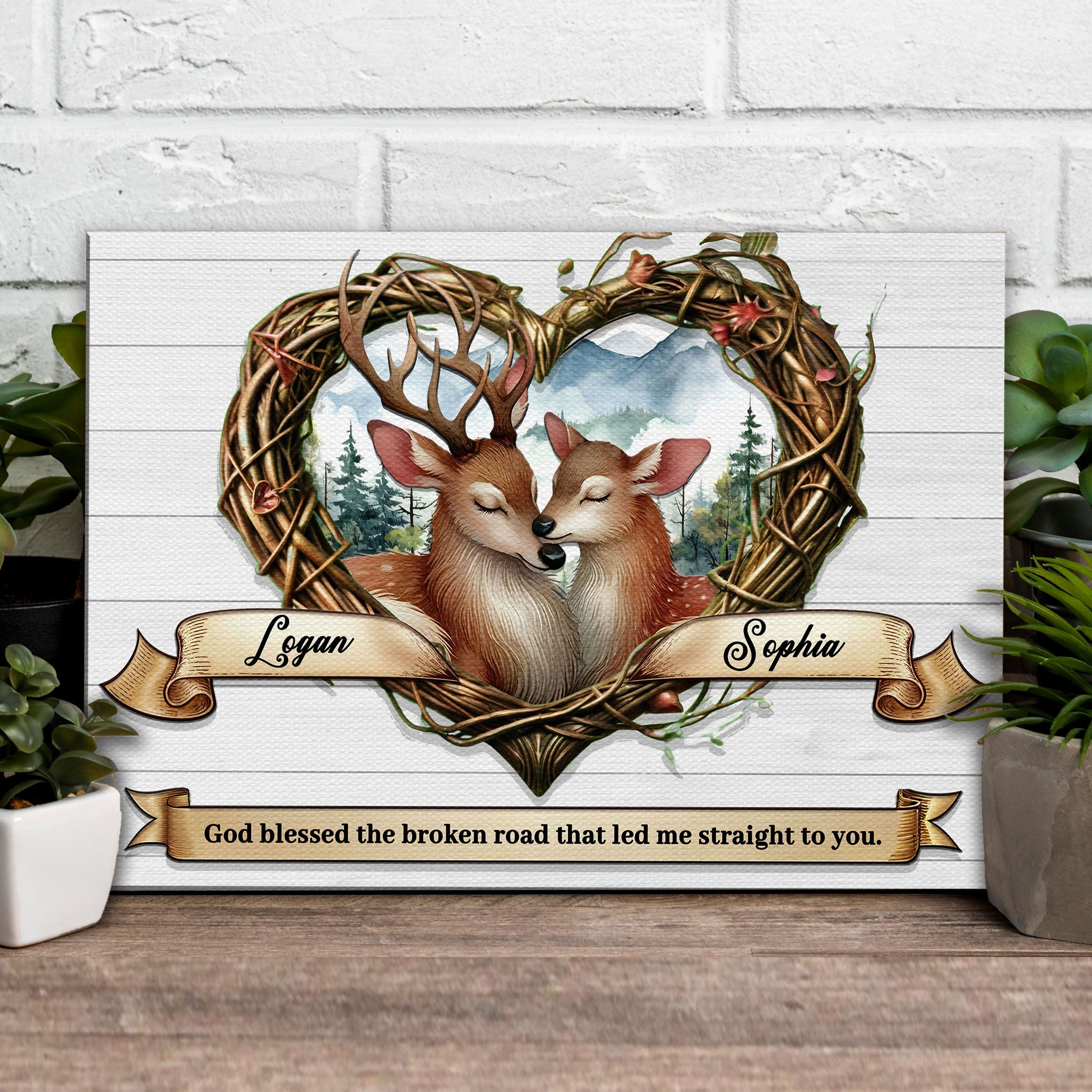 Couple Deer Sign IV on sale at MyriadMart