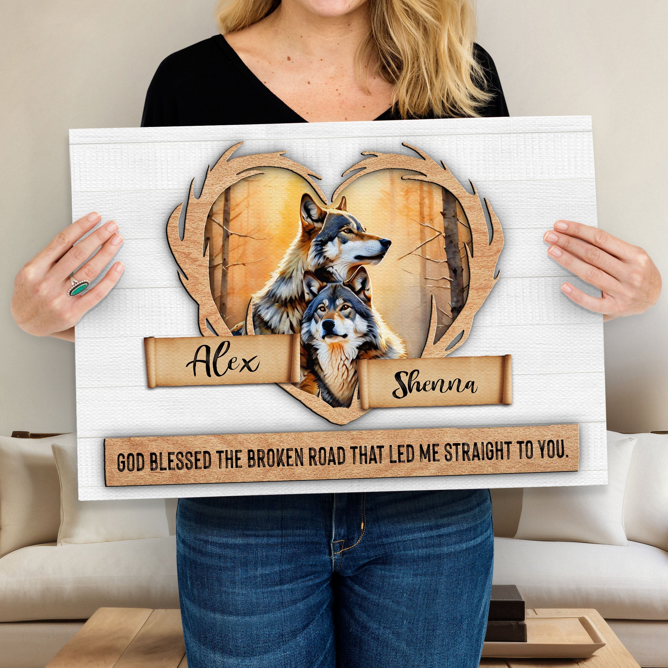 Couple Wolves Sign IV on sale at MyriadMart