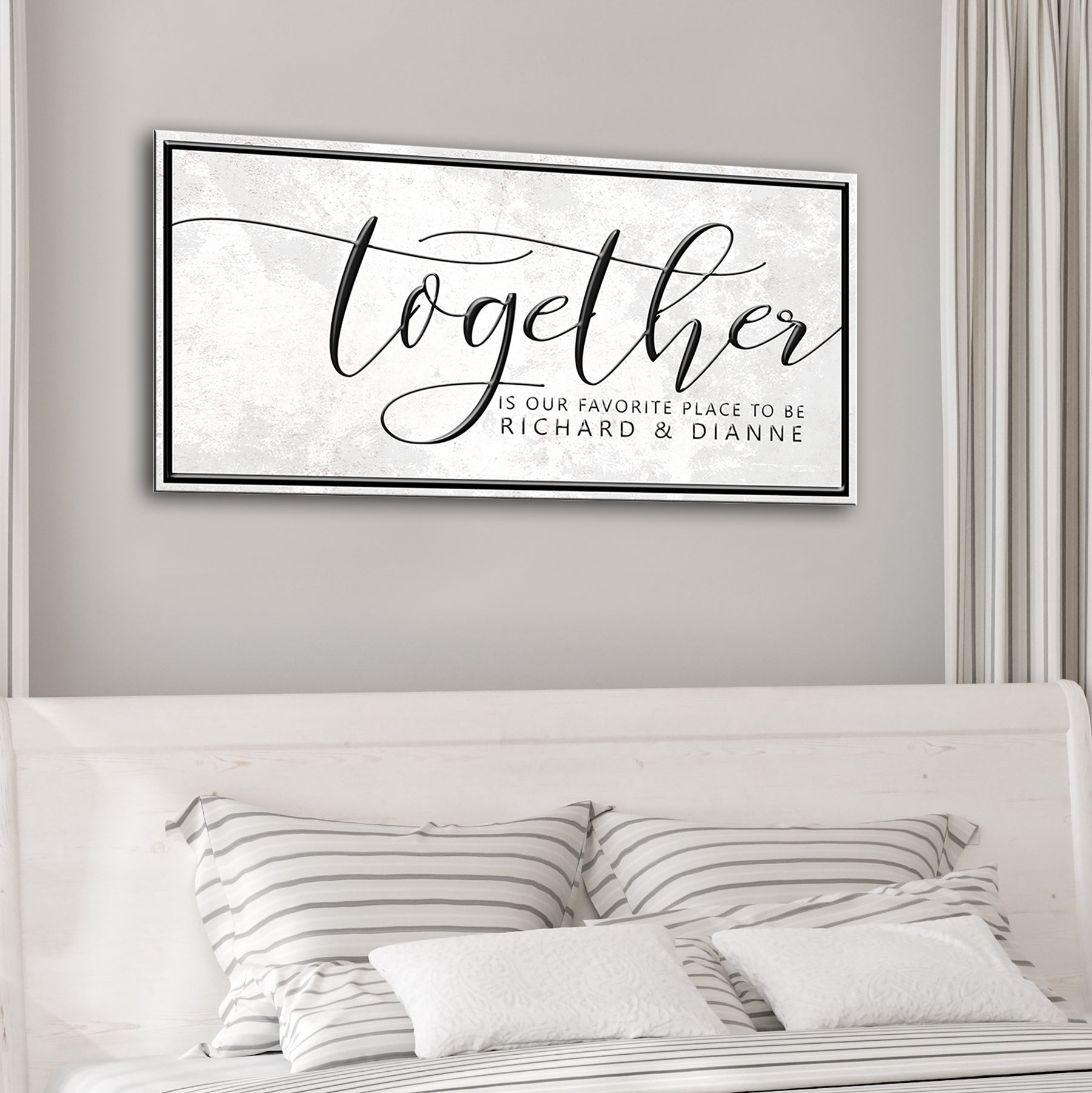 Together Is Our Favorite Place Sign on sale at MyriadMart
