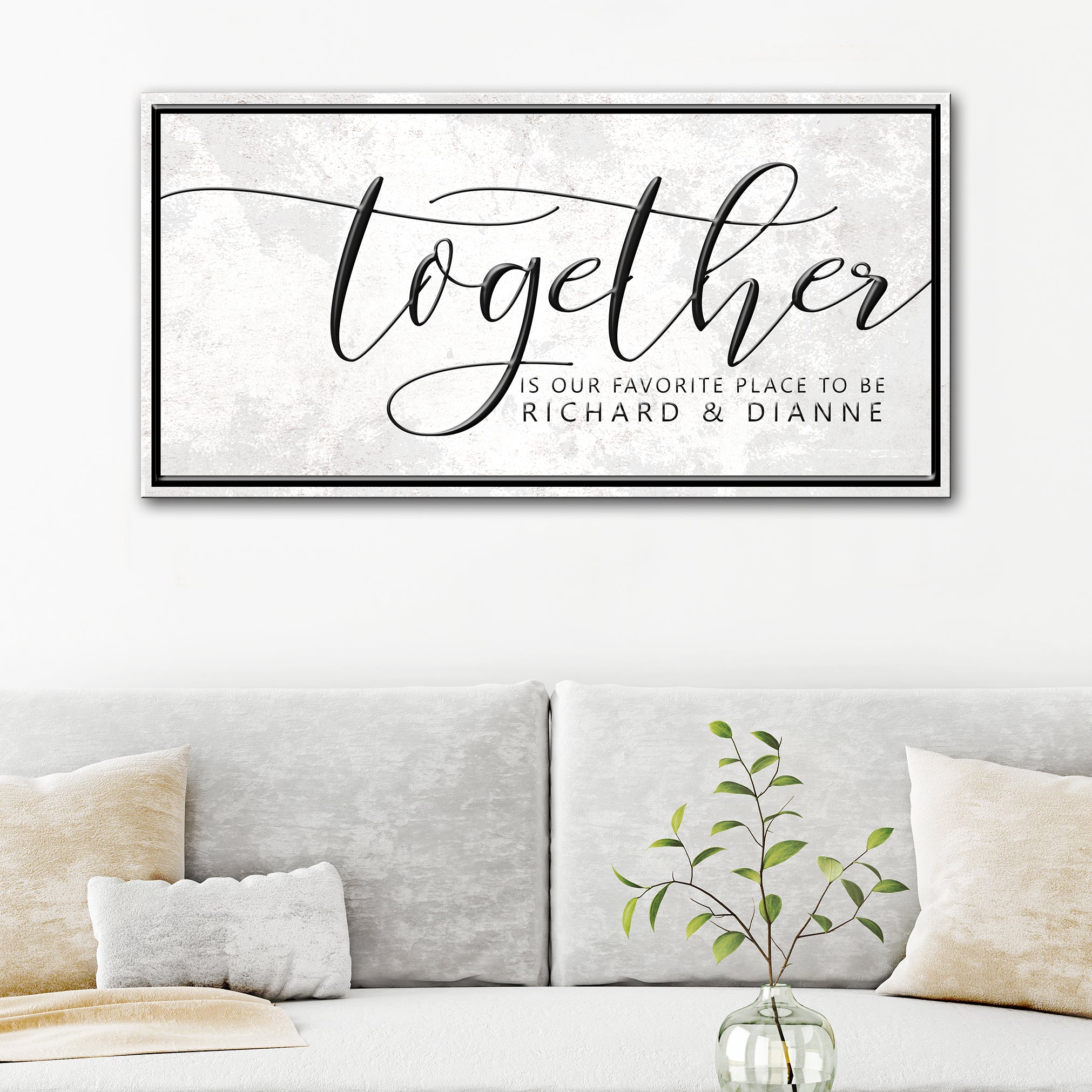 Together Is Our Favorite Place Sign on sale at MyriadMart