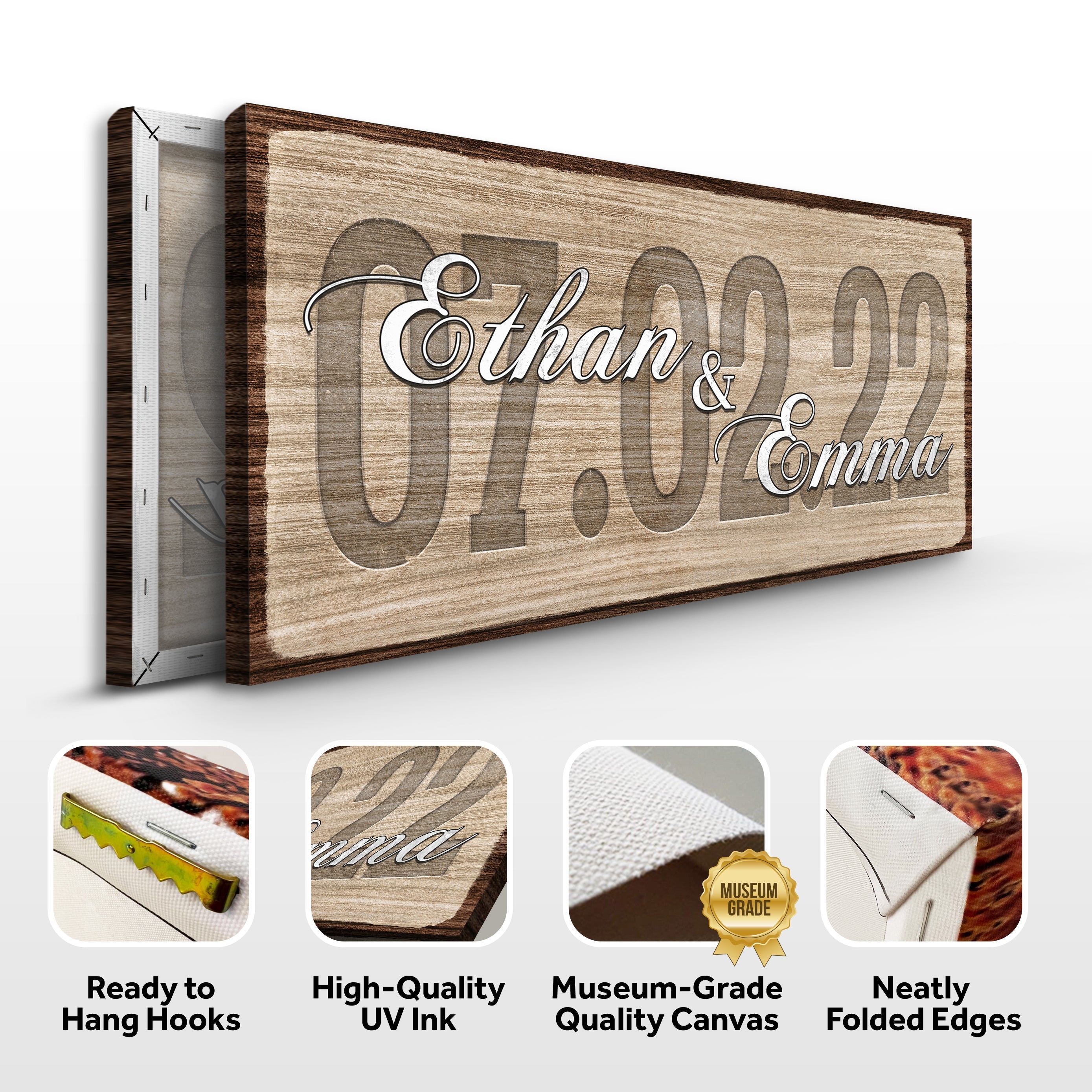 Couple Wedding Date Sign on sale at MyriadMart