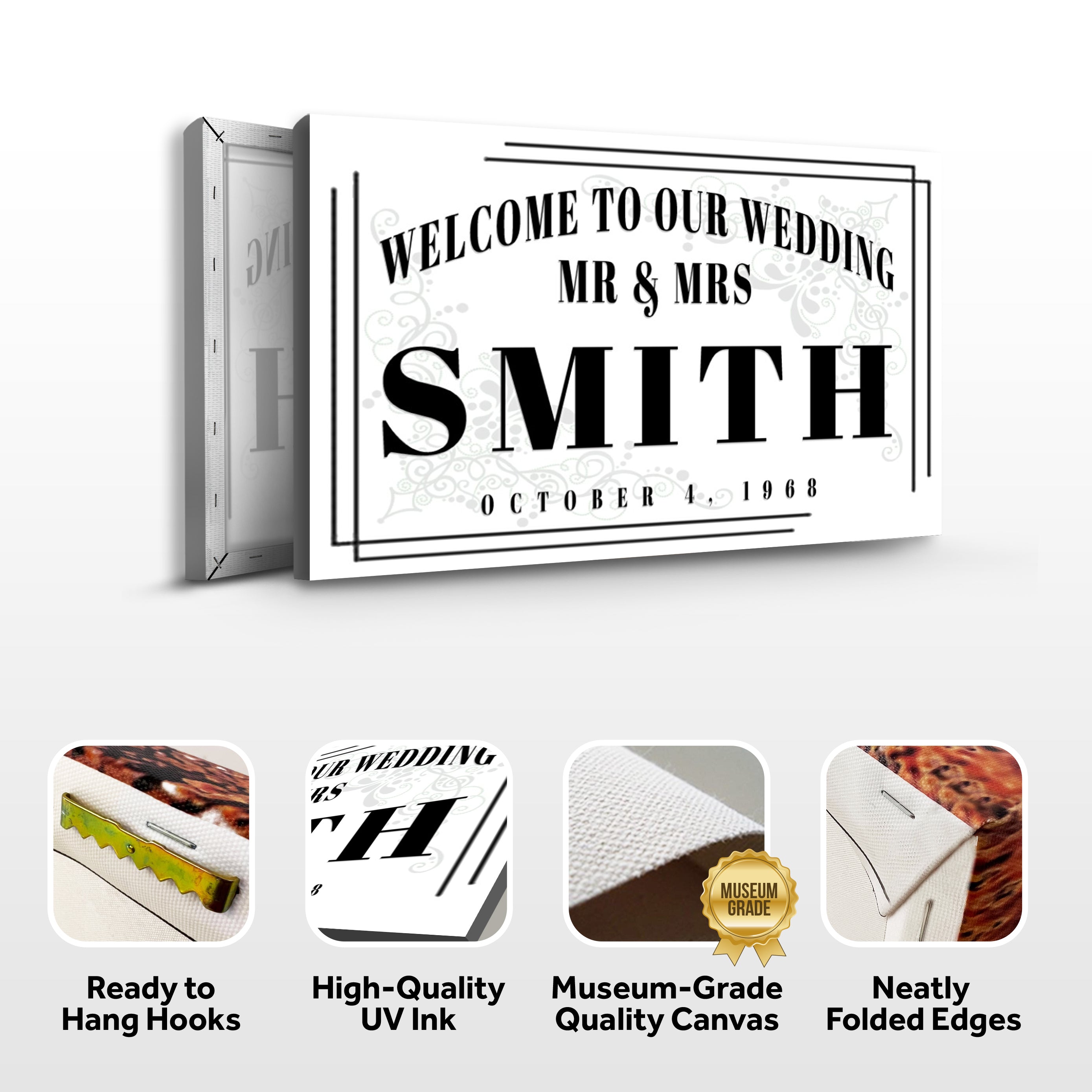 Welcome To Our Wedding Sign III on sale at MyriadMart