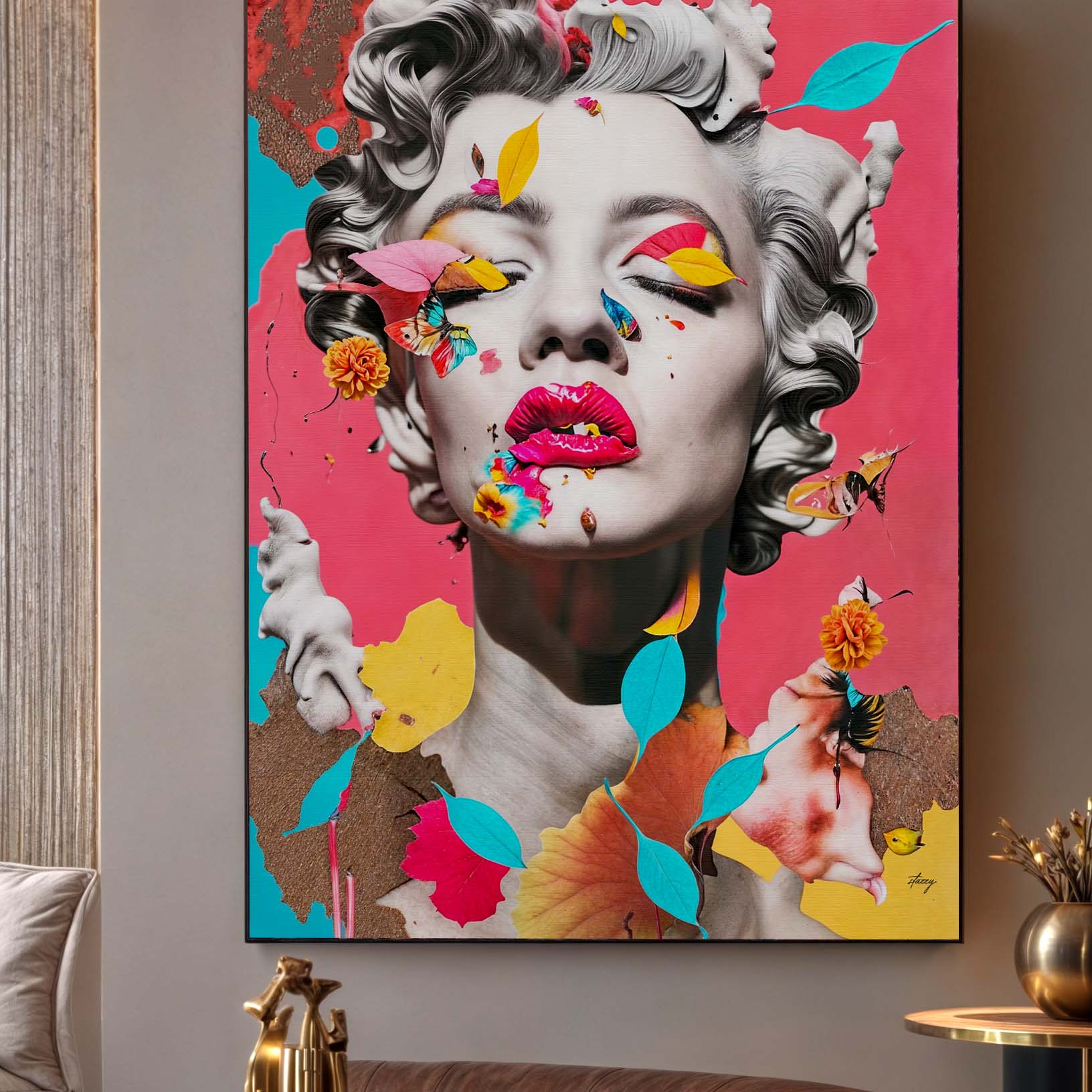 Canvas Print: "Chroma Whimsy" on sale at MyriadMart