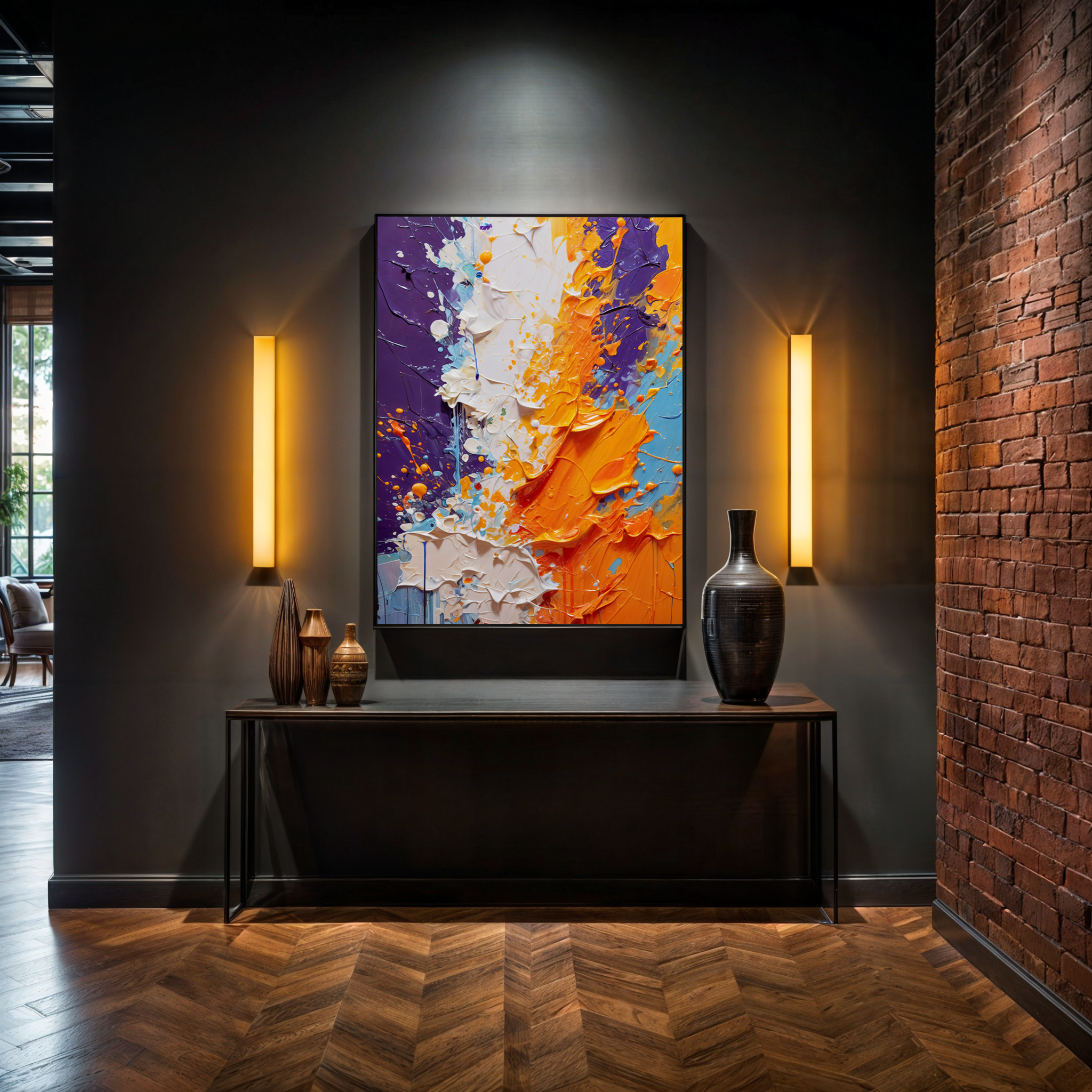 Canvas Print: "Chromatic Rift" on sale at MyriadMart