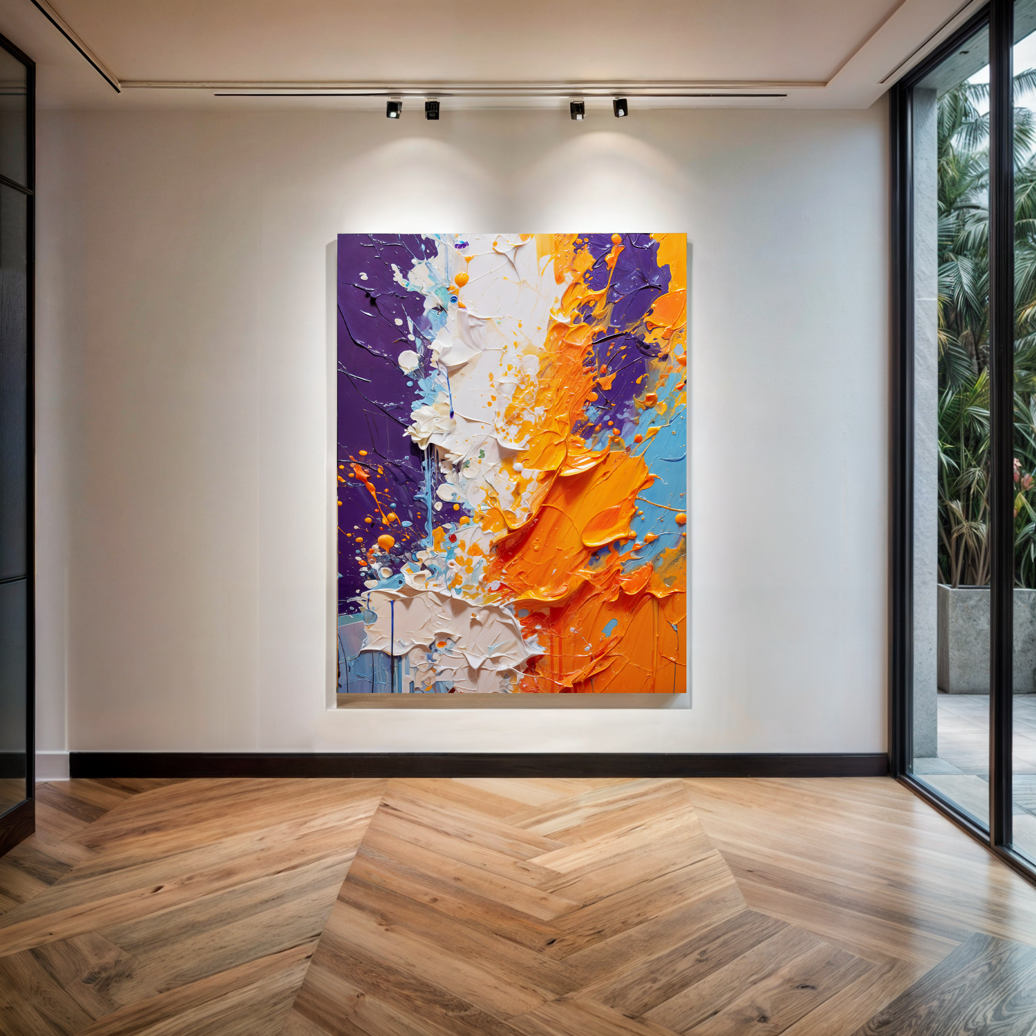 Canvas Print: "Chromatic Rift" on sale at MyriadMart