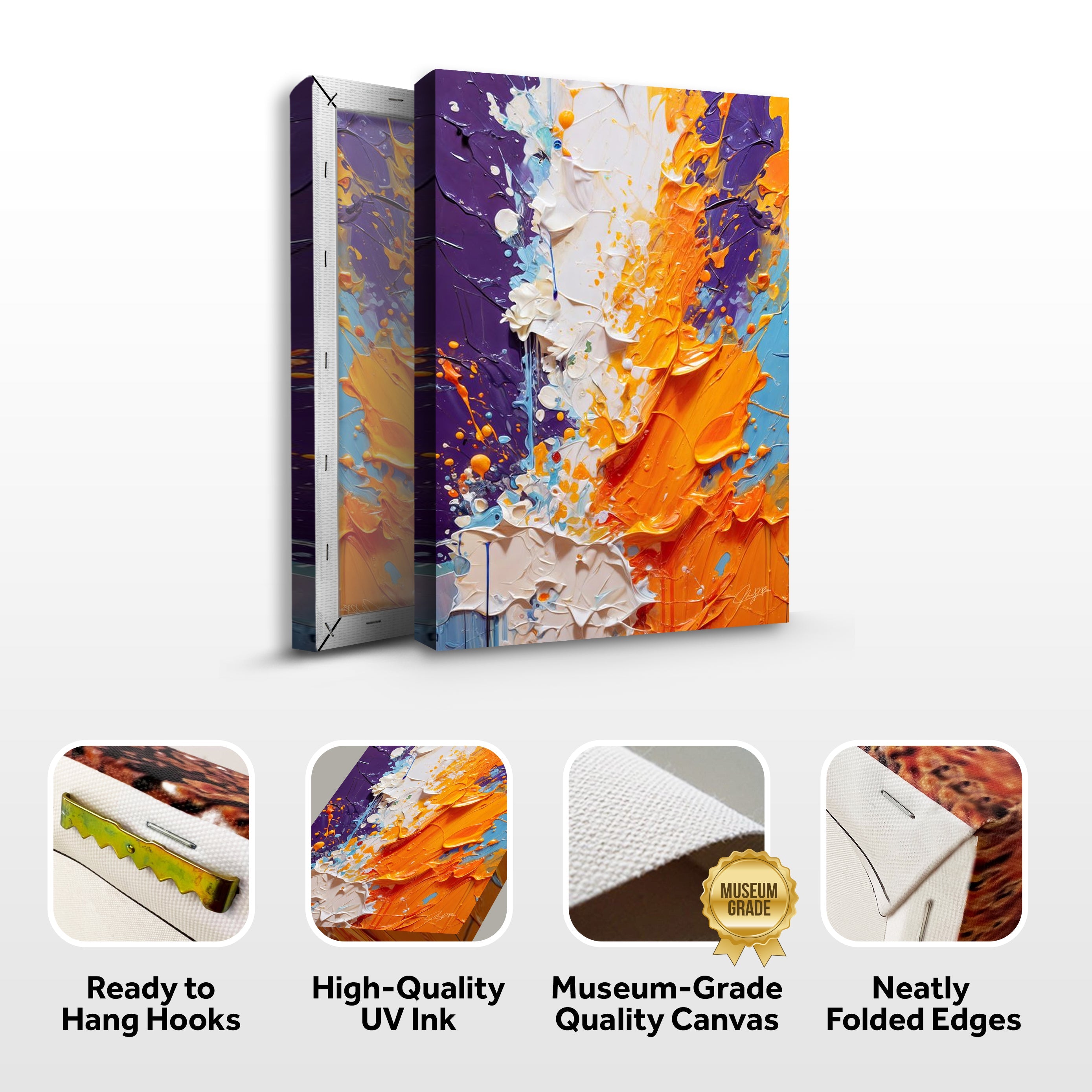 Canvas Print: "Chromatic Rift" on sale at MyriadMart