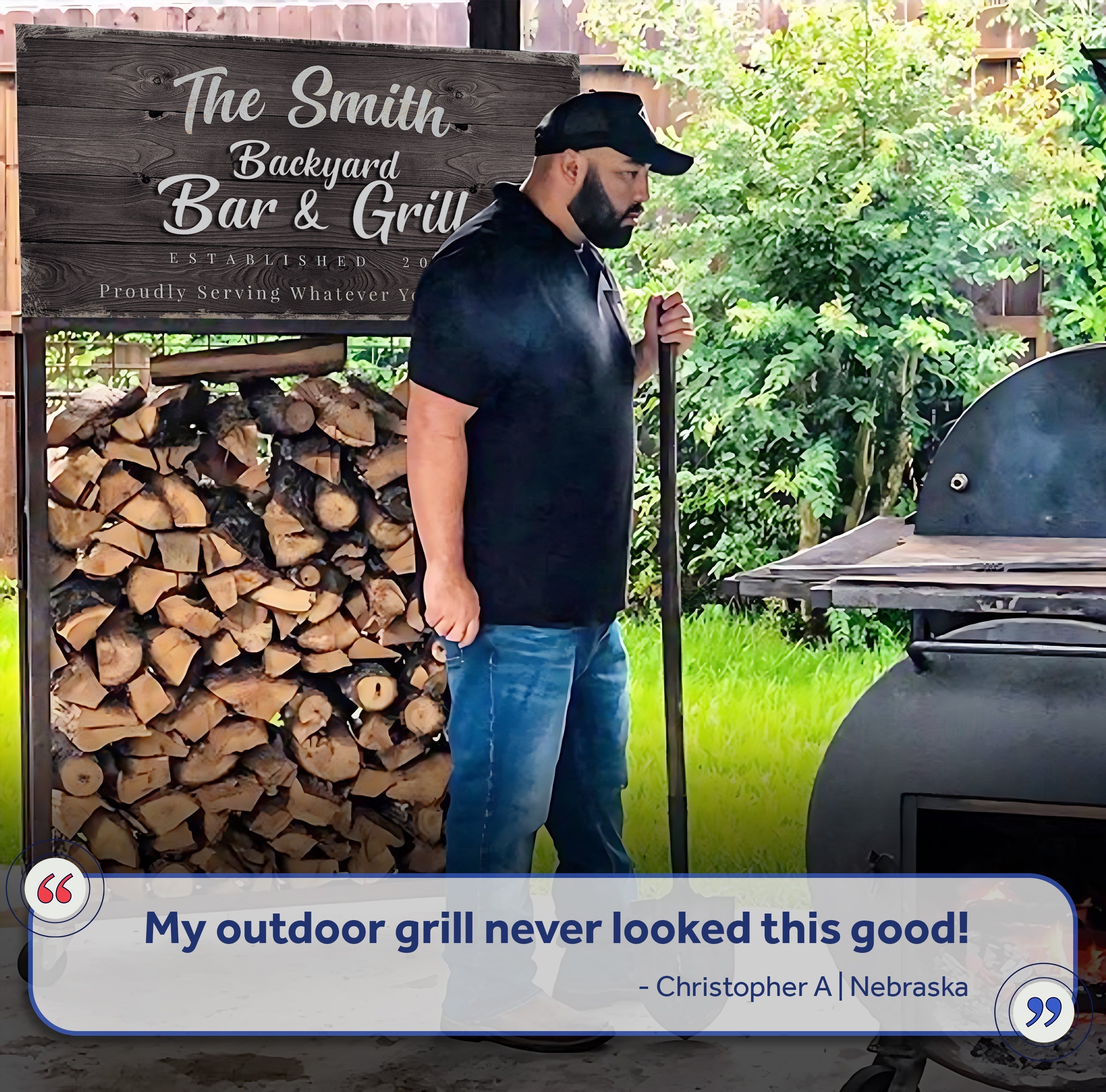 Backyard Bar & Grill Sign XV on sale at MyriadMart