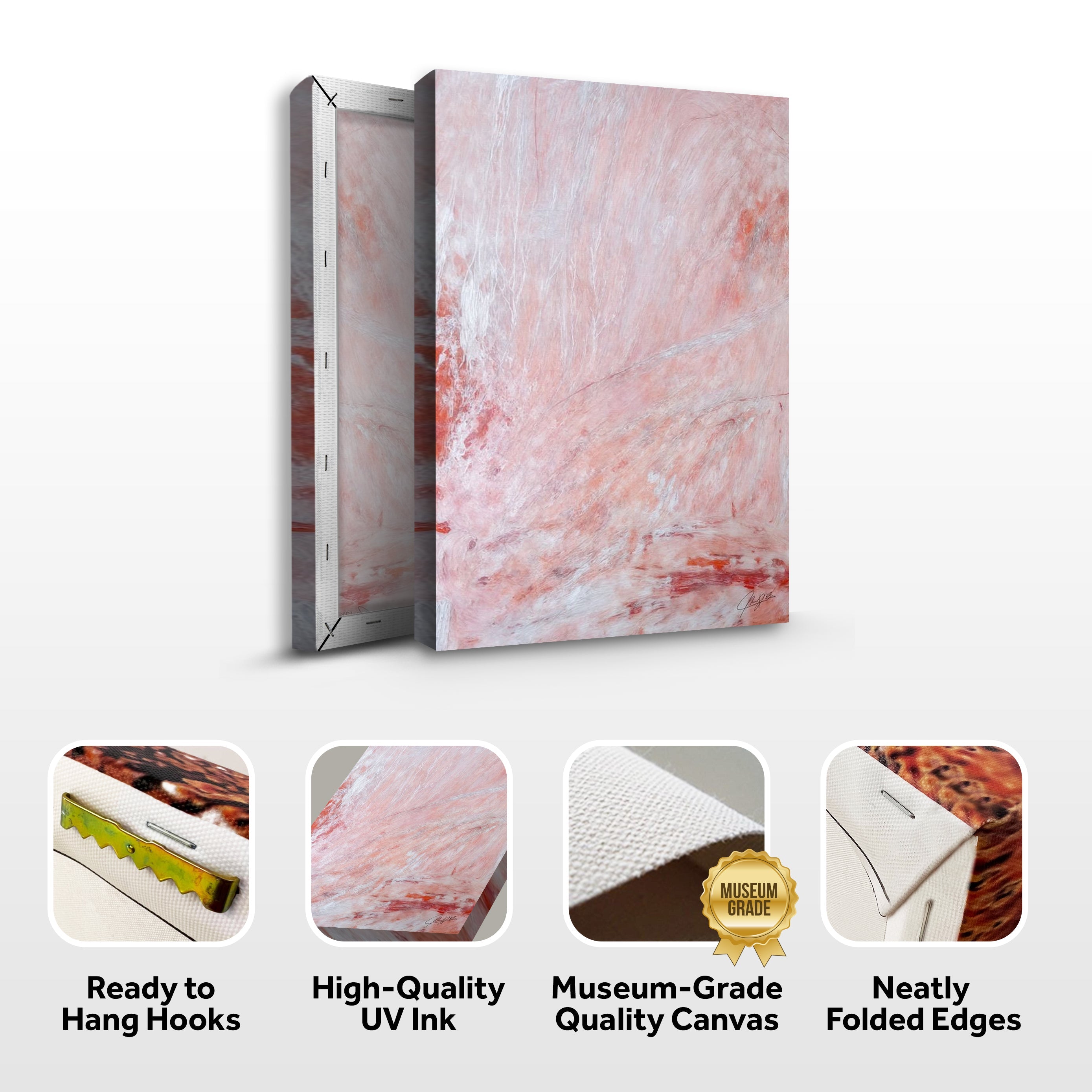 Canvas Print: "Crimson Veil" on sale at MyriadMart