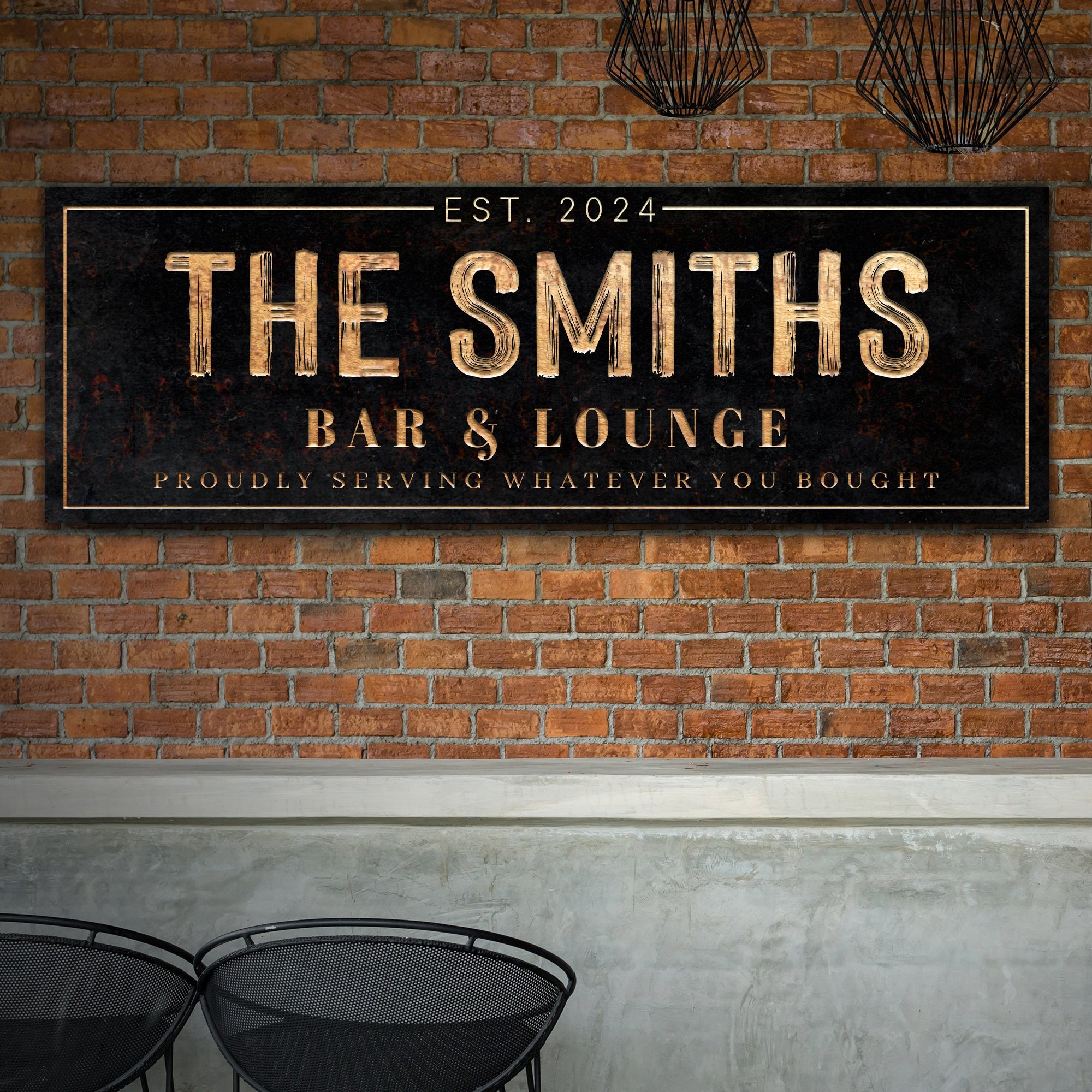 Custom Bar & Lounge Sign on sale at MyriadMart
