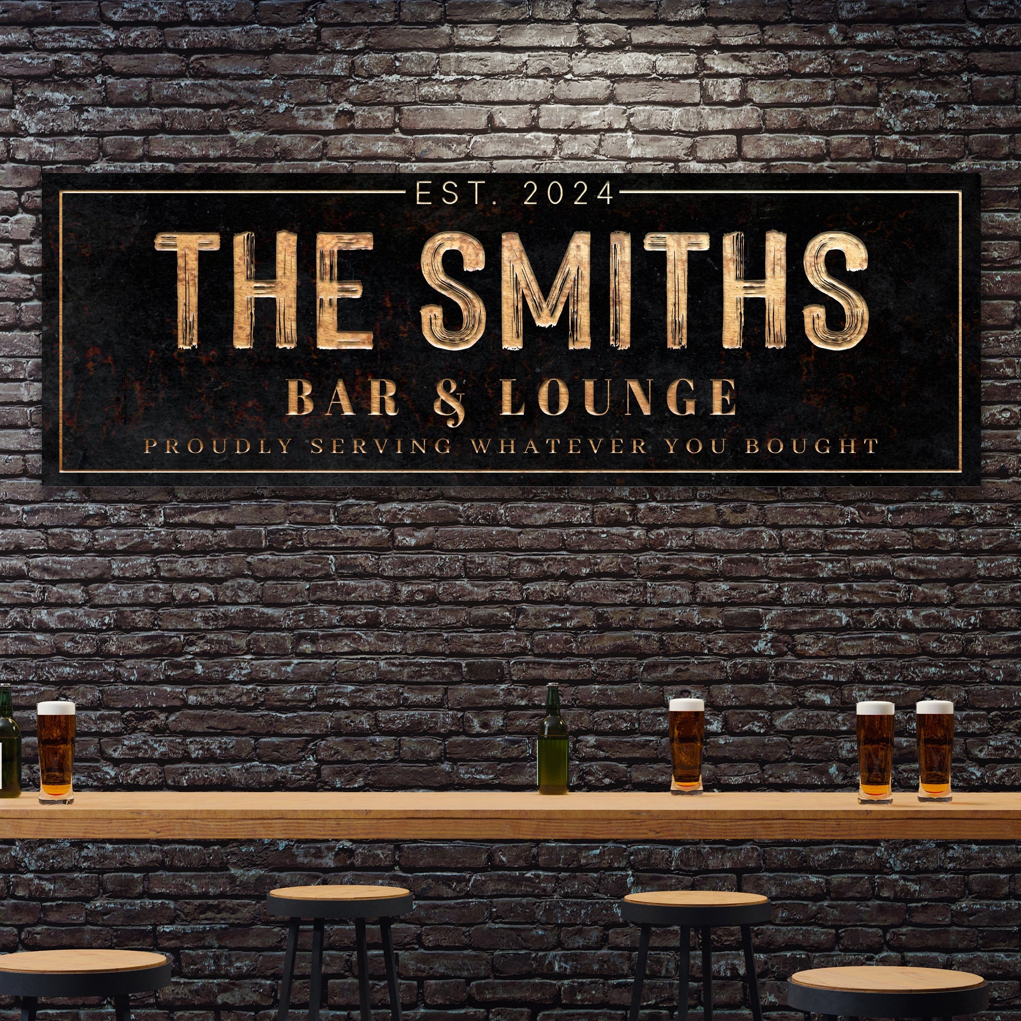 Custom Bar & Lounge Sign on sale at MyriadMart