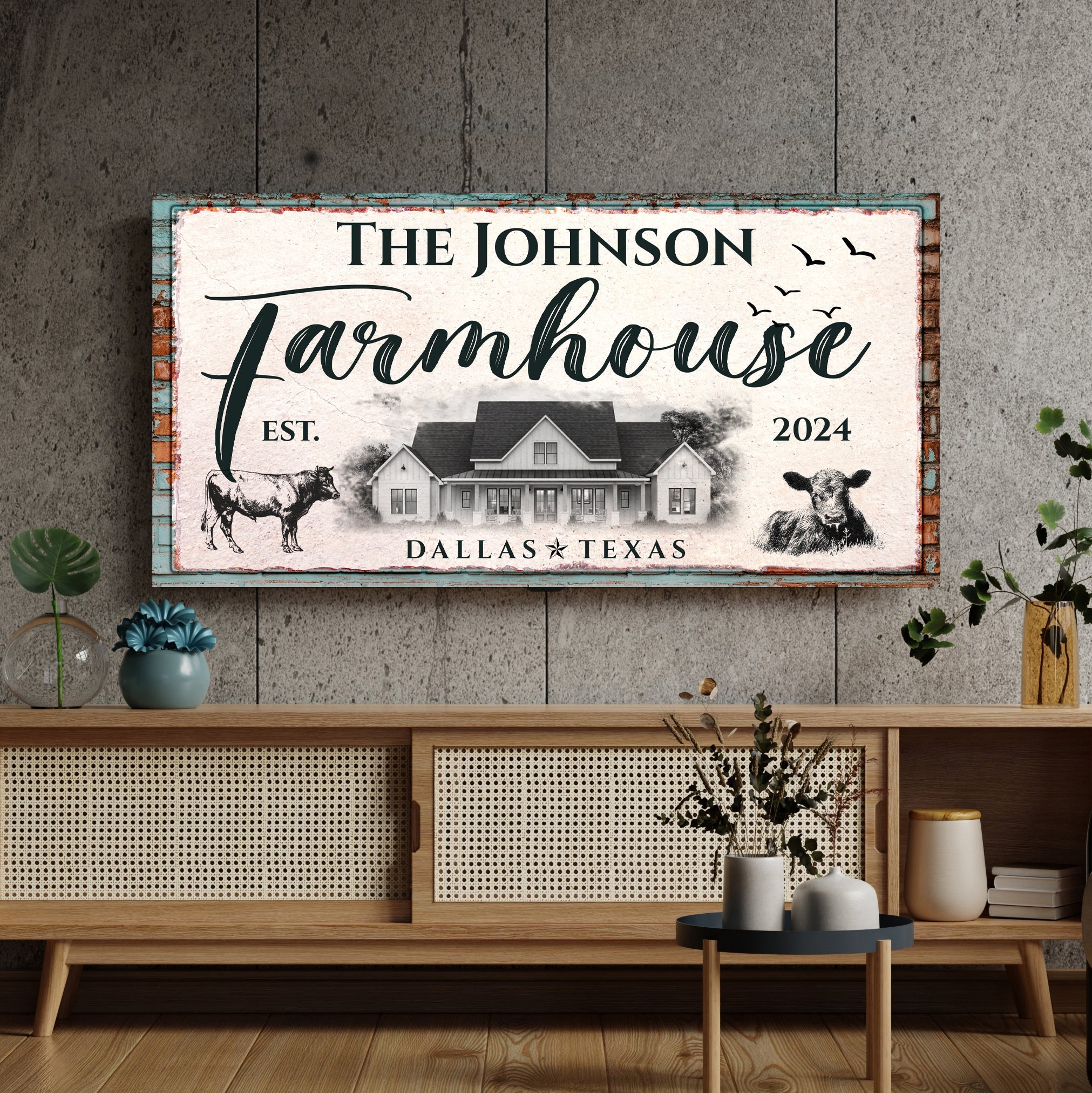 Custom Farmhouse Sign II on sale at MyriadMart