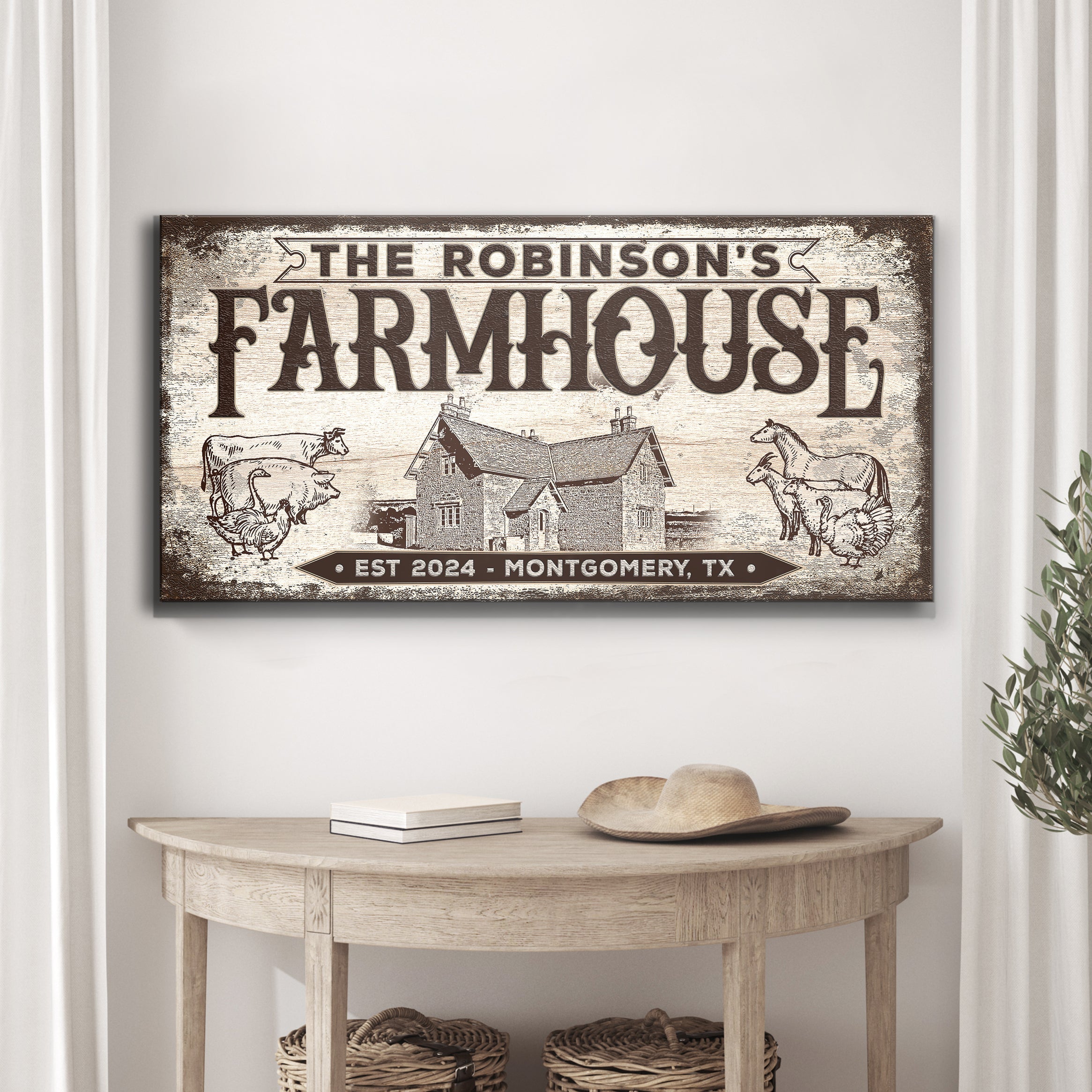 Custom Farmhouse Sign III on sale at MyriadMart