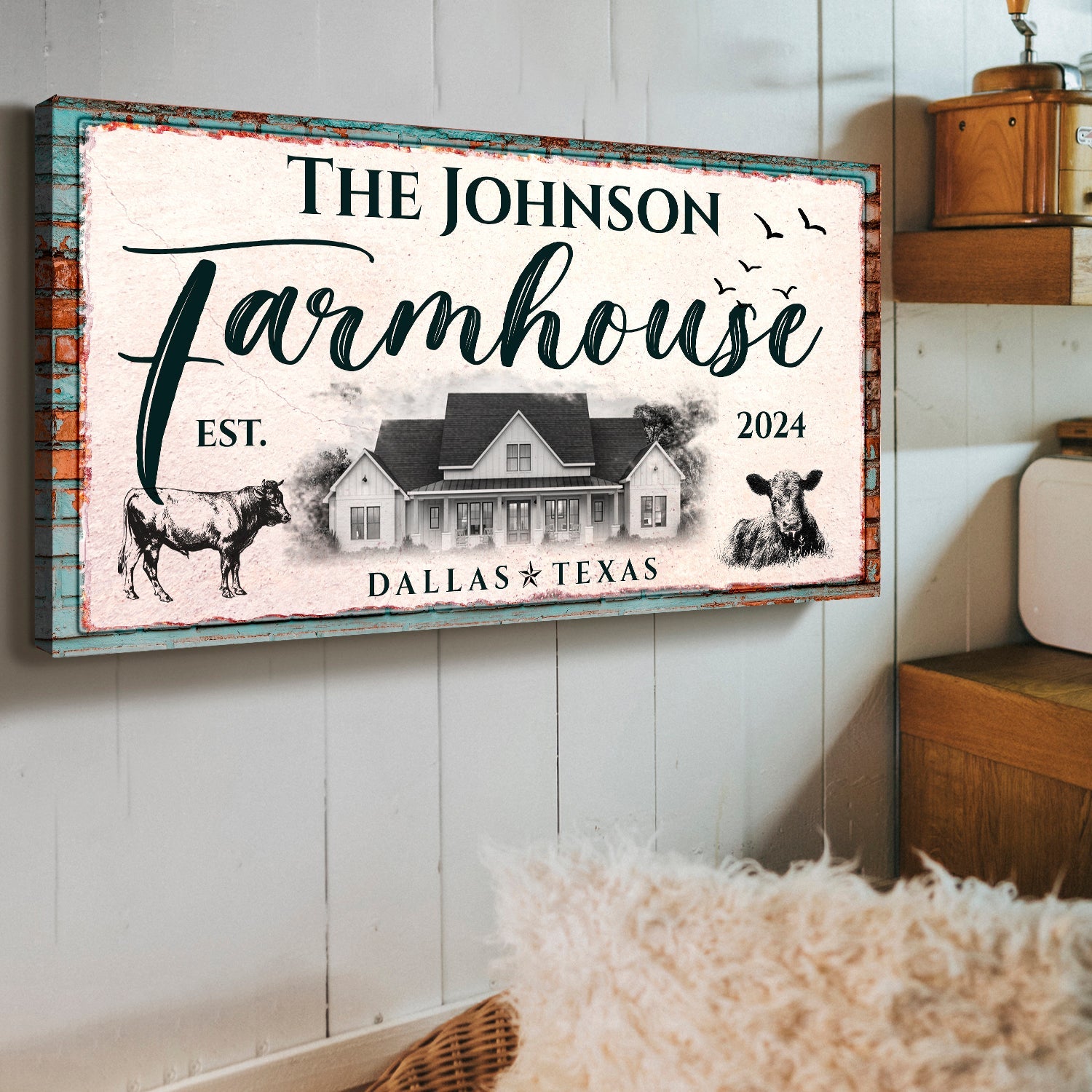 Custom Farmhouse Sign II on sale at MyriadMart