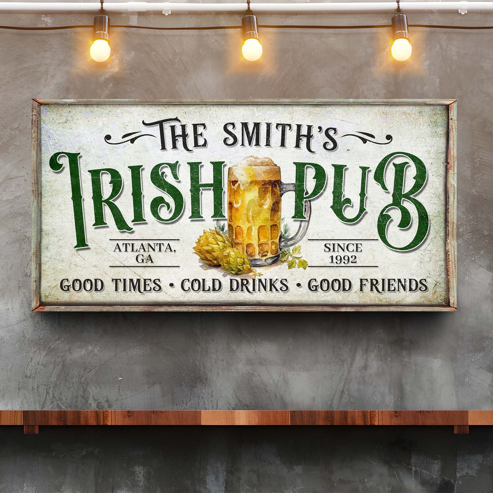Custom Irish Pub Bar Sign II on sale at MyriadMart