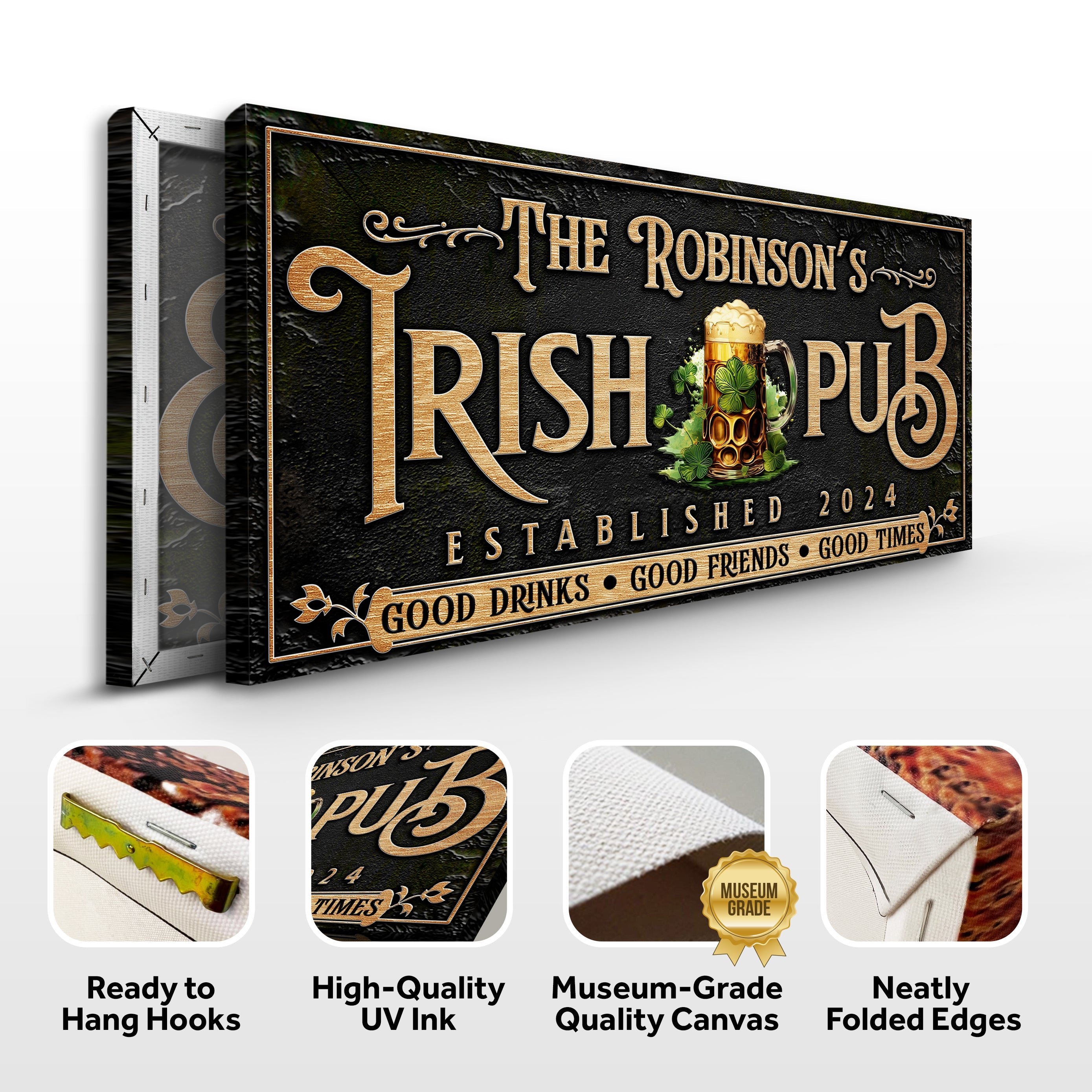 Custom Irish Pub Bar Sign III on sale at MyriadMart