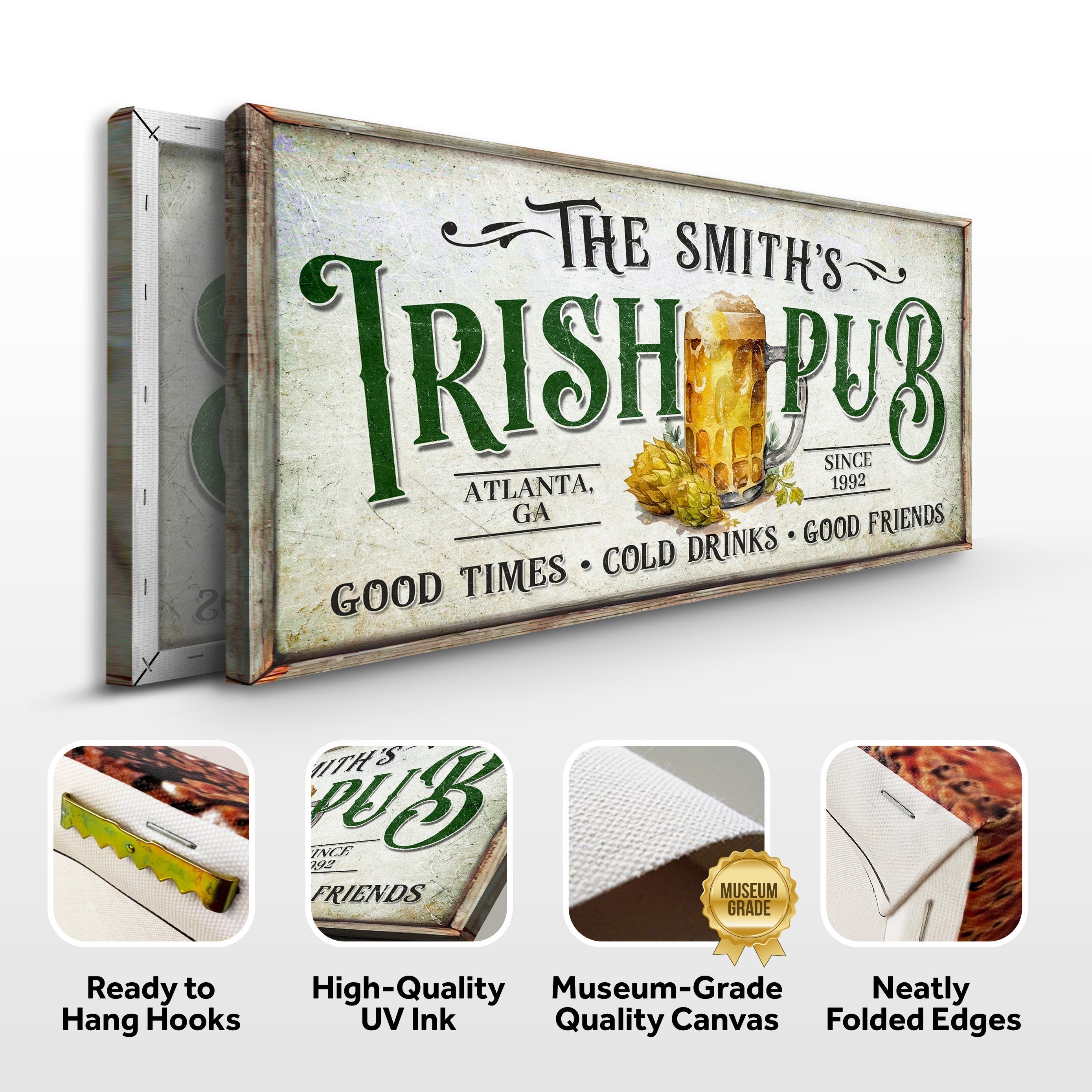 Custom Irish Pub Bar Sign II on sale at MyriadMart