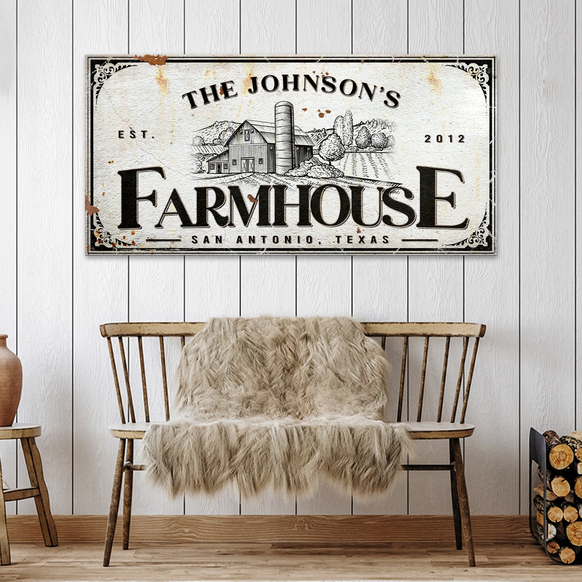 Custom Rustic Farmhouse Sign III on sale at MyriadMart