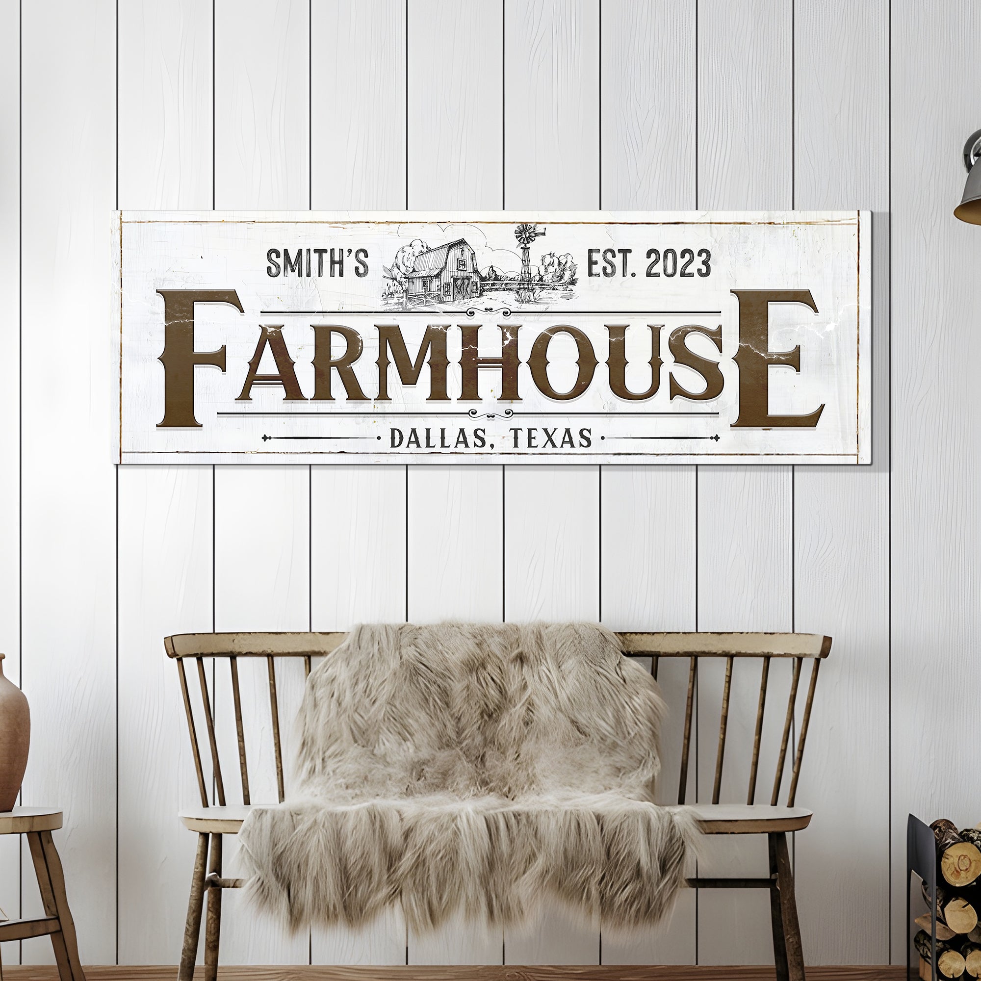 Custom Rustic Farmhouse Sign II on sale at MyriadMart