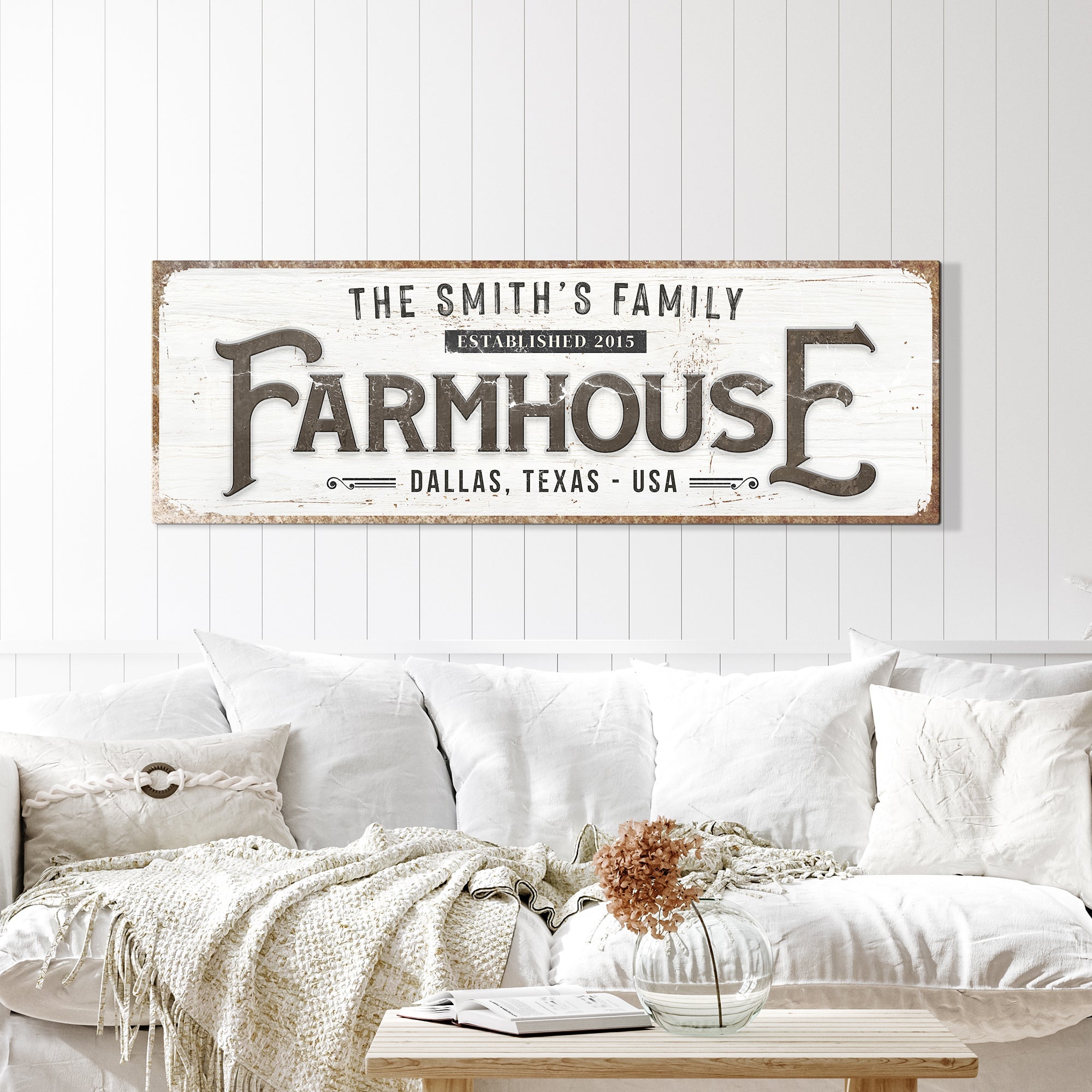 Custom Vintage Rust Farmhouse Sign II on sale at MyriadMart