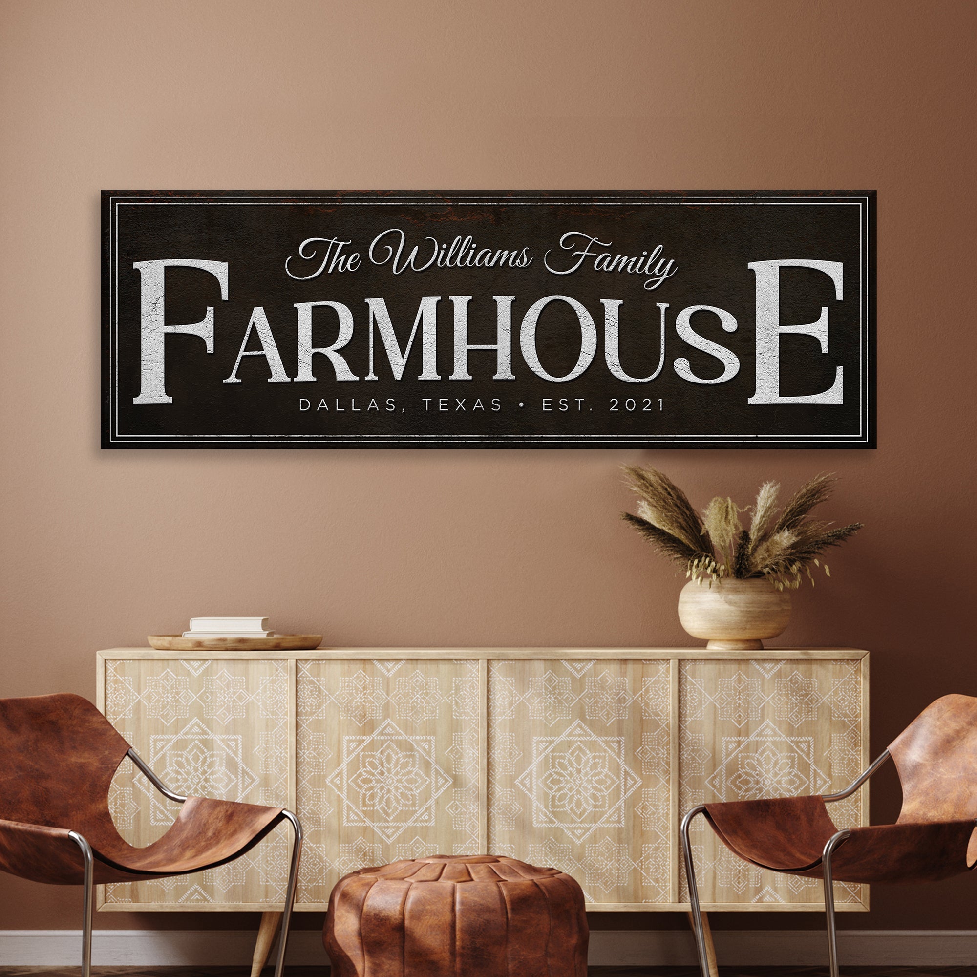 Custom Vintage Rust Farmhouse Sign III on sale at MyriadMart