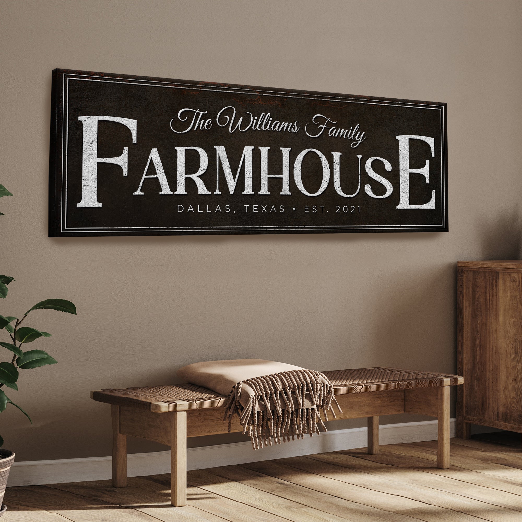 Custom Vintage Rust Farmhouse Sign III on sale at MyriadMart