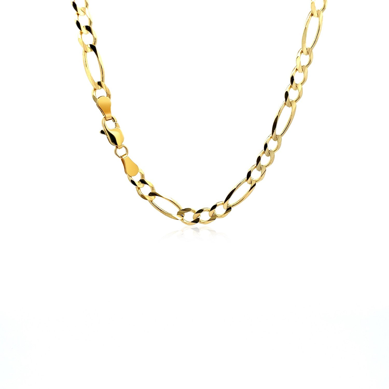 10K Yellow Gold Solid Figaro Chain 4.50 mm on sale at MyriadMart