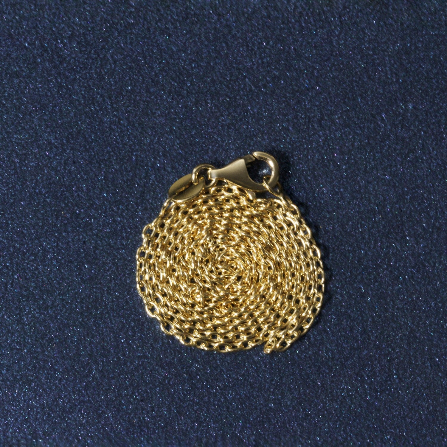 14k Yellow Gold Round Cable Link Chain 1.5mm on sale at MyriadMart