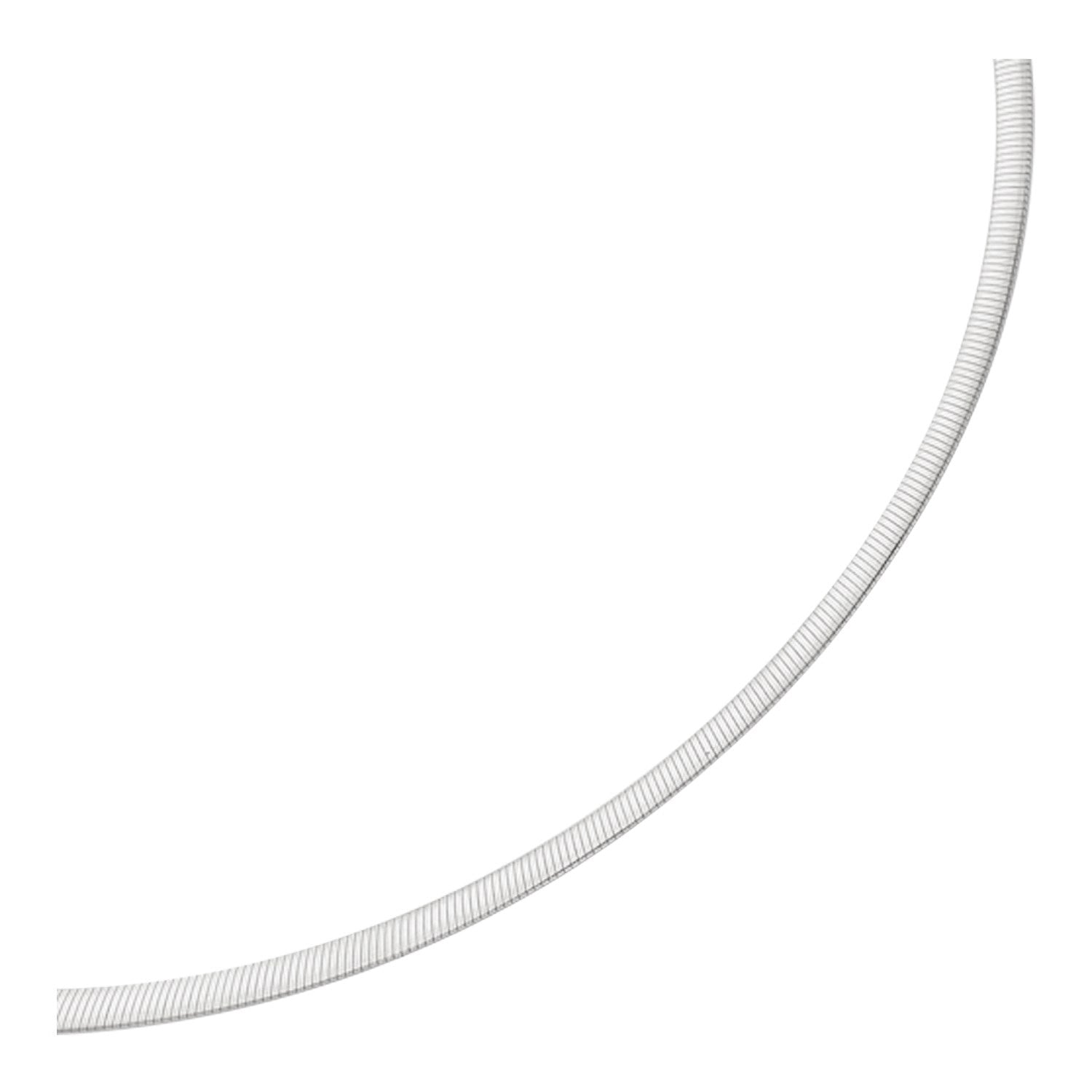 4.0mm 14k Two Tone Gold Reversible Omega Necklace on sale at MyriadMart
